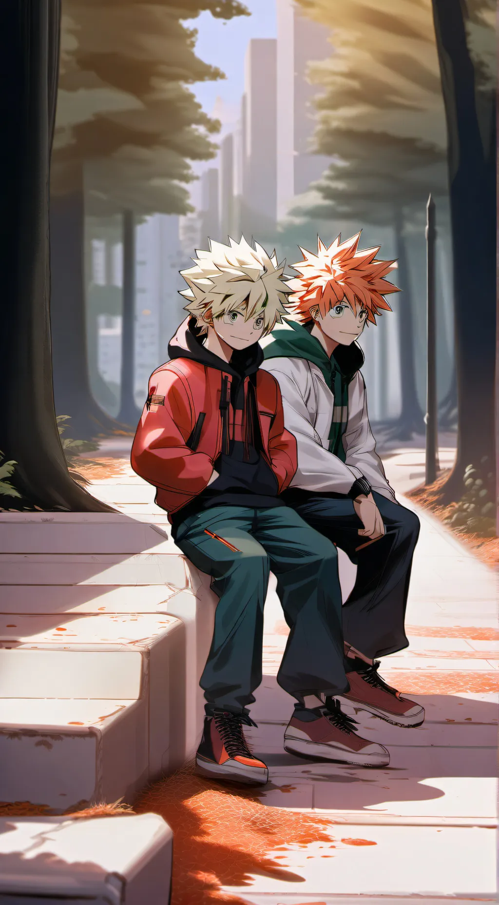 ai character: KiriBaku  background
