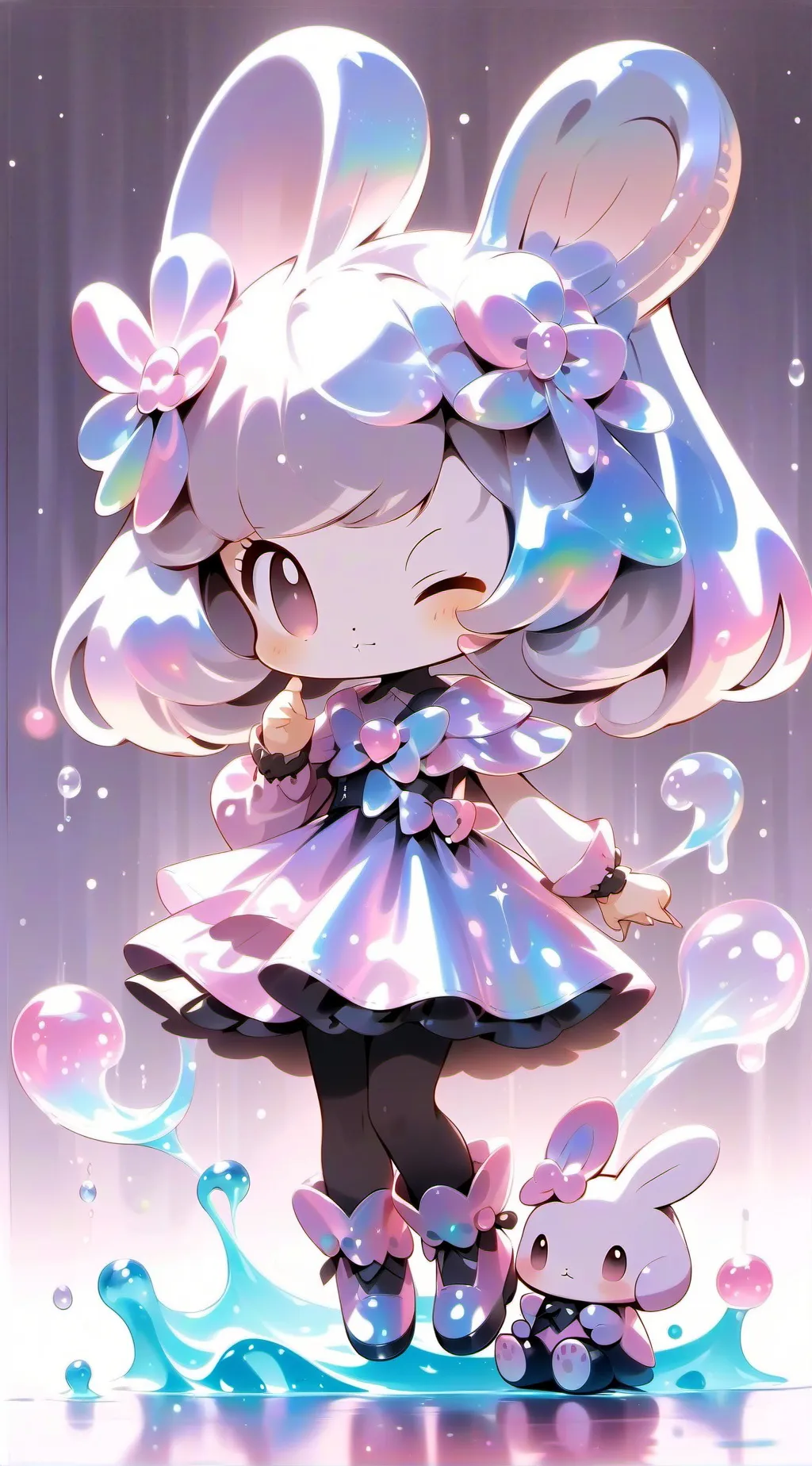 ai character: Kuromi background