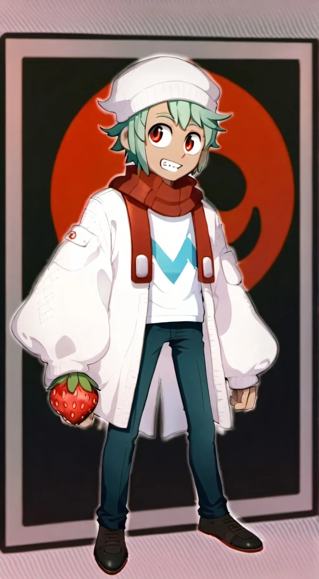 ai character: 🍓sprout🍓 background