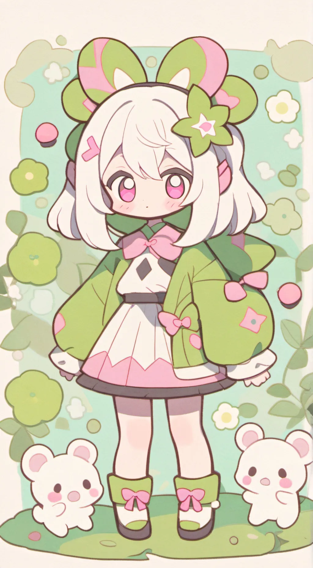 ai character: 🧡oren pinki💕0.5 background