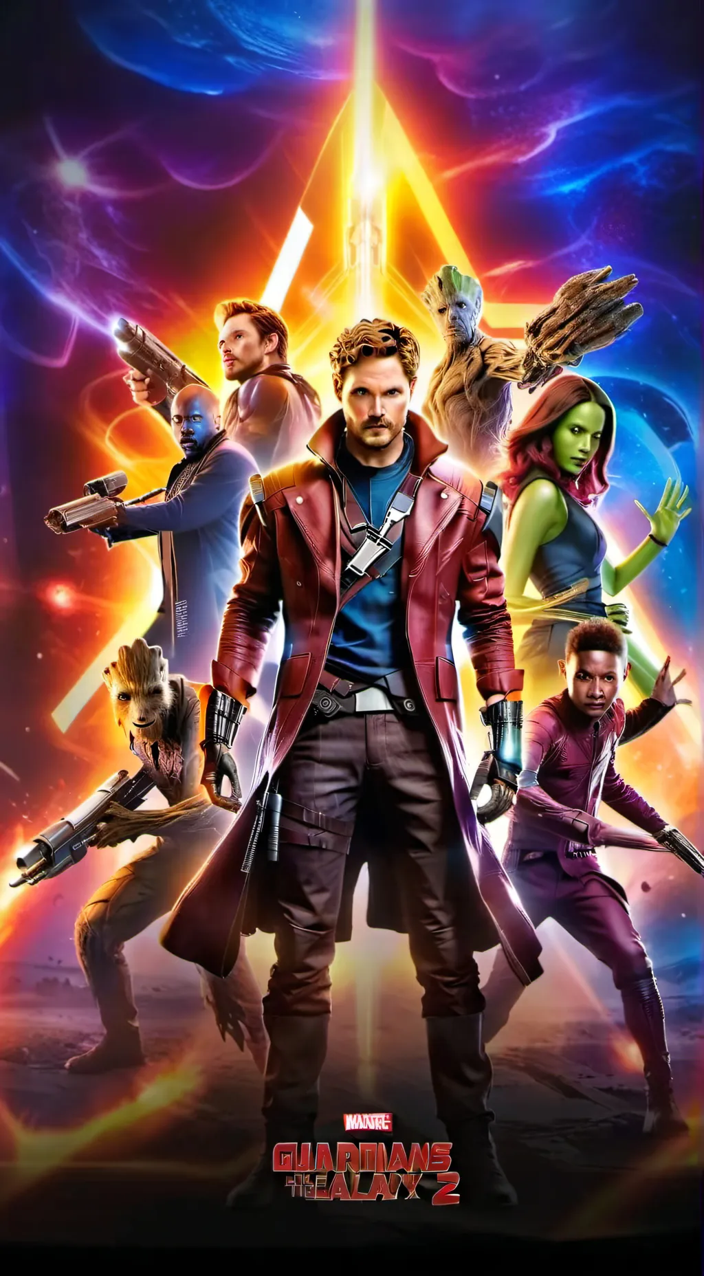 ai character: Guardians Galaxy   background
