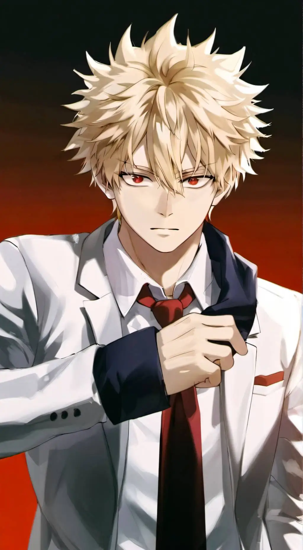 ai character: Katsuki Bakugo background
