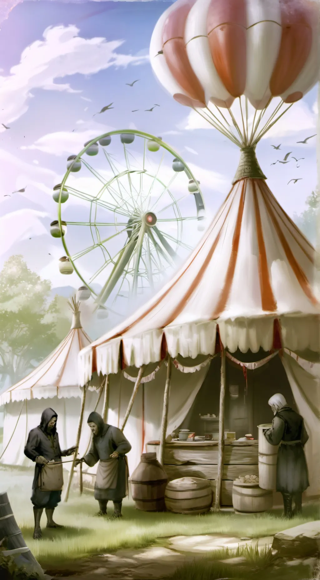 ai character: digital virus  background