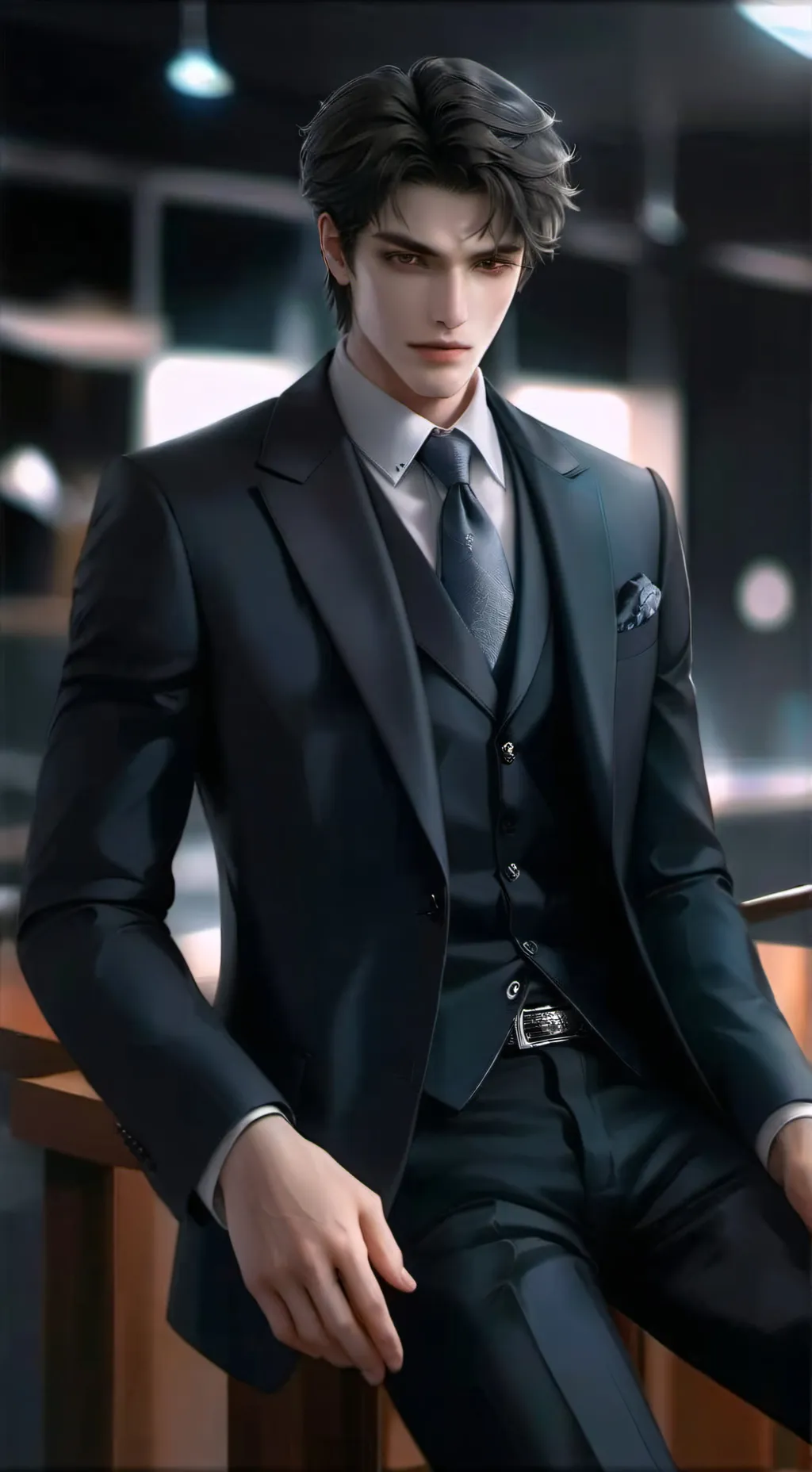 ai character: THANOS  background