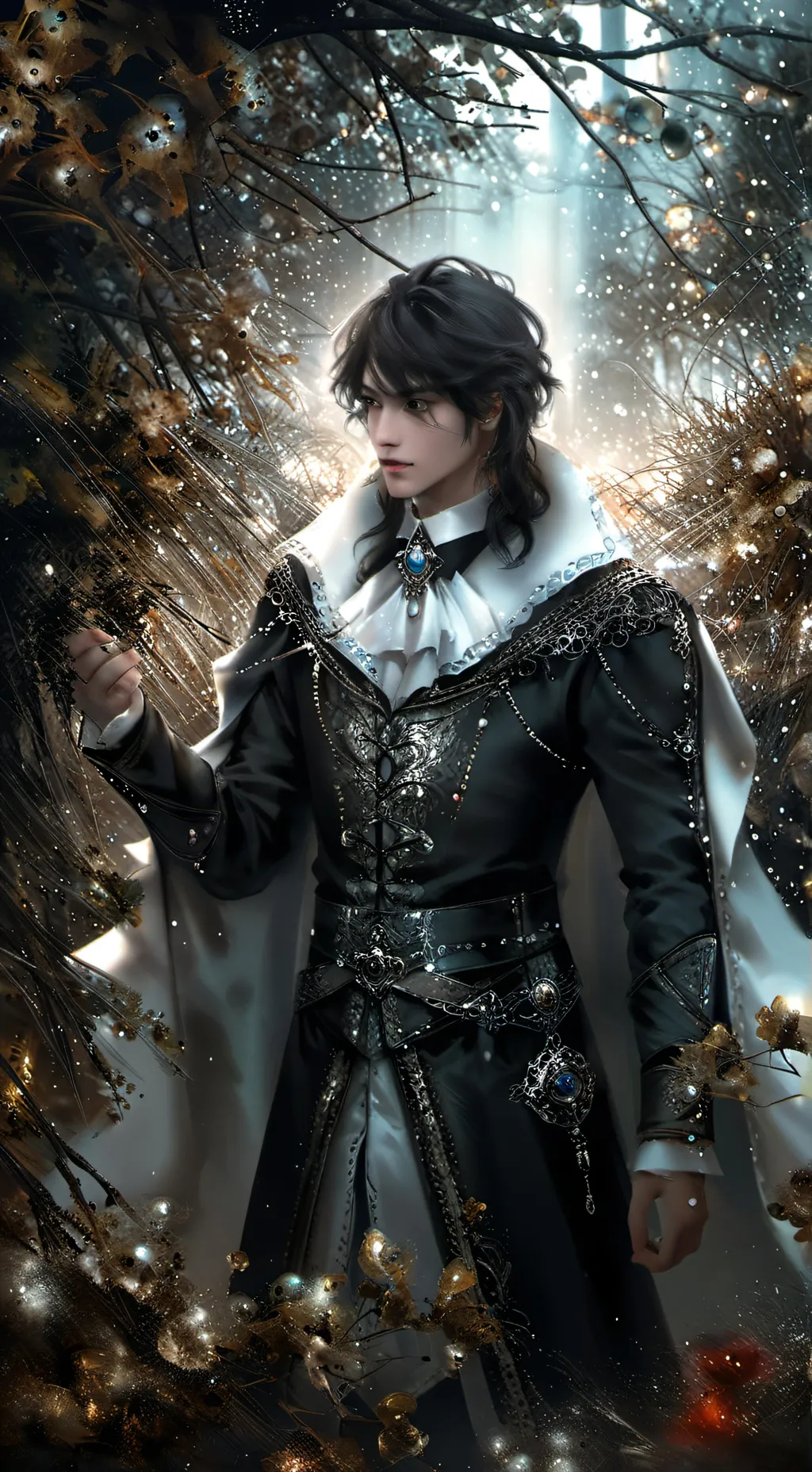ai character: ash background
