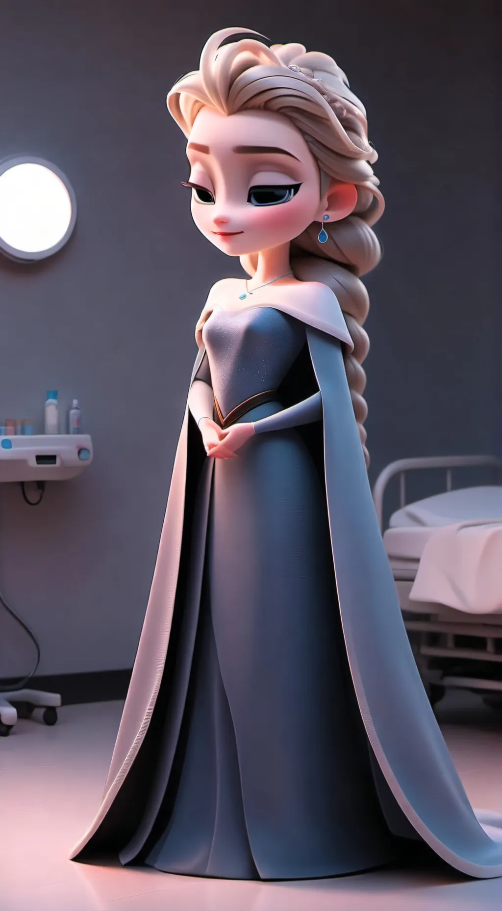ai character: Queen Elsa (3rd) background