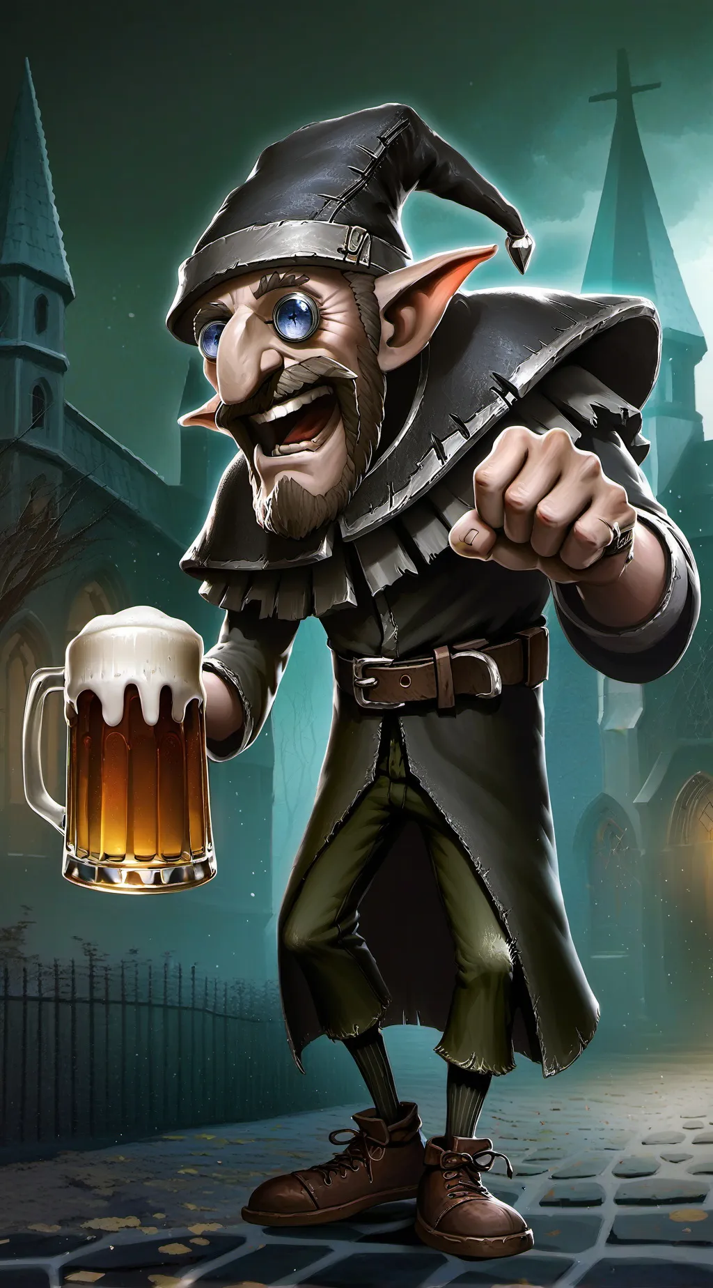 ai character: music finder background