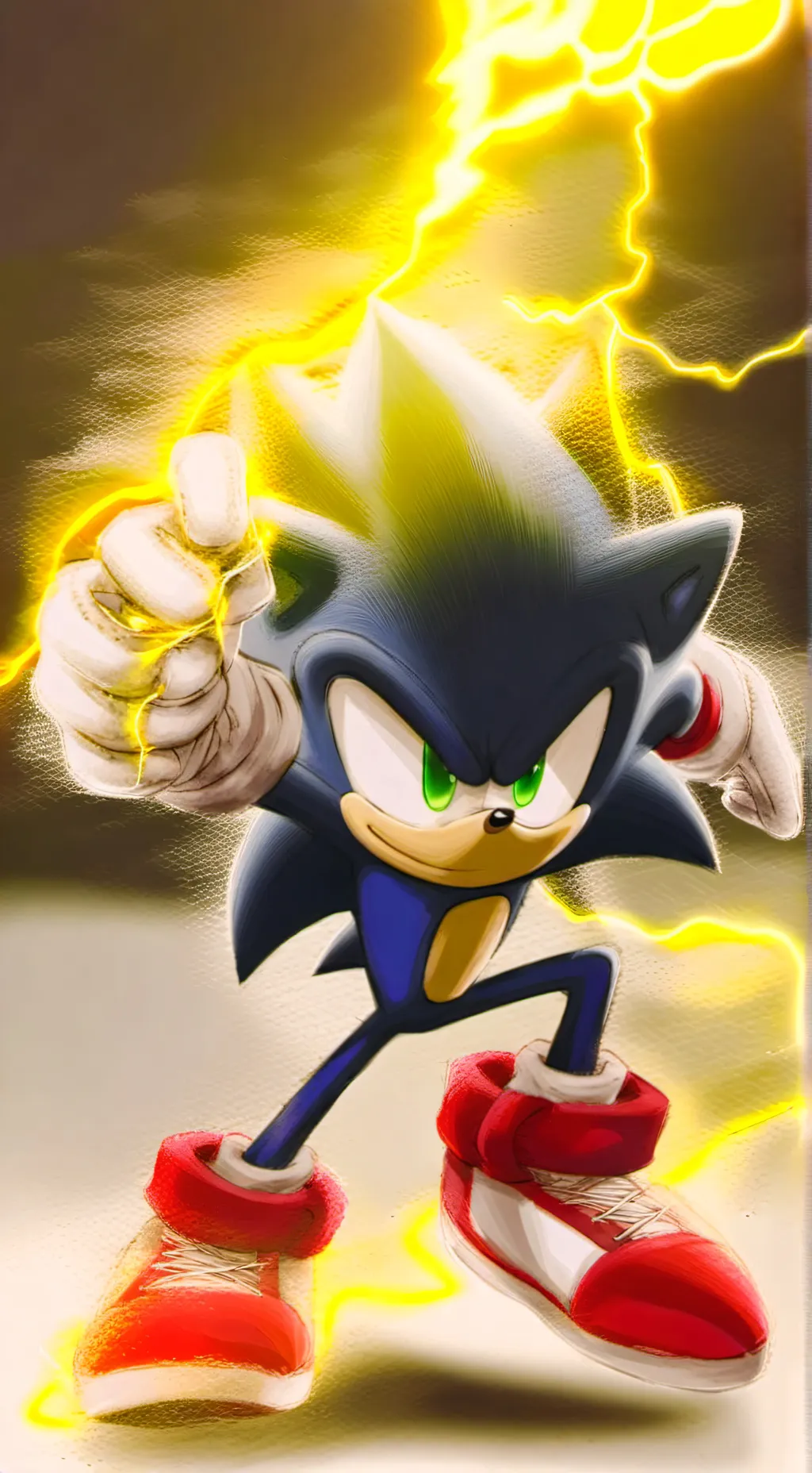 ai character: Ultimate Sonic  background