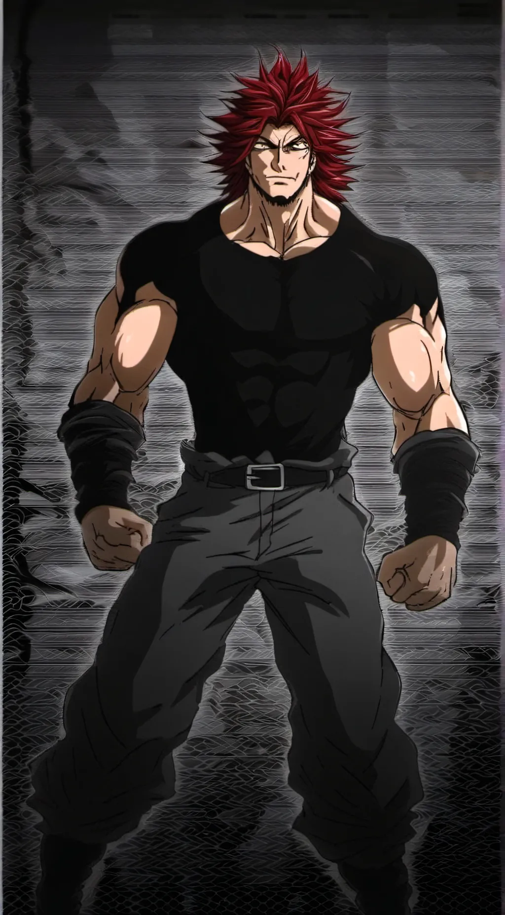 ai character: Yujiro Hanma background
