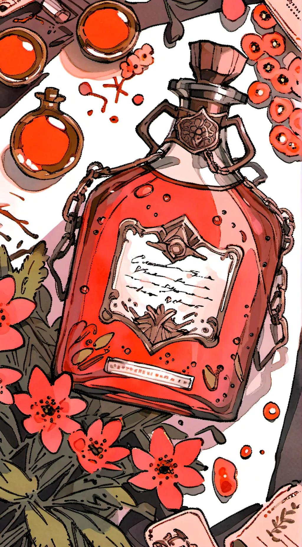 ai character: werewolf potion background
