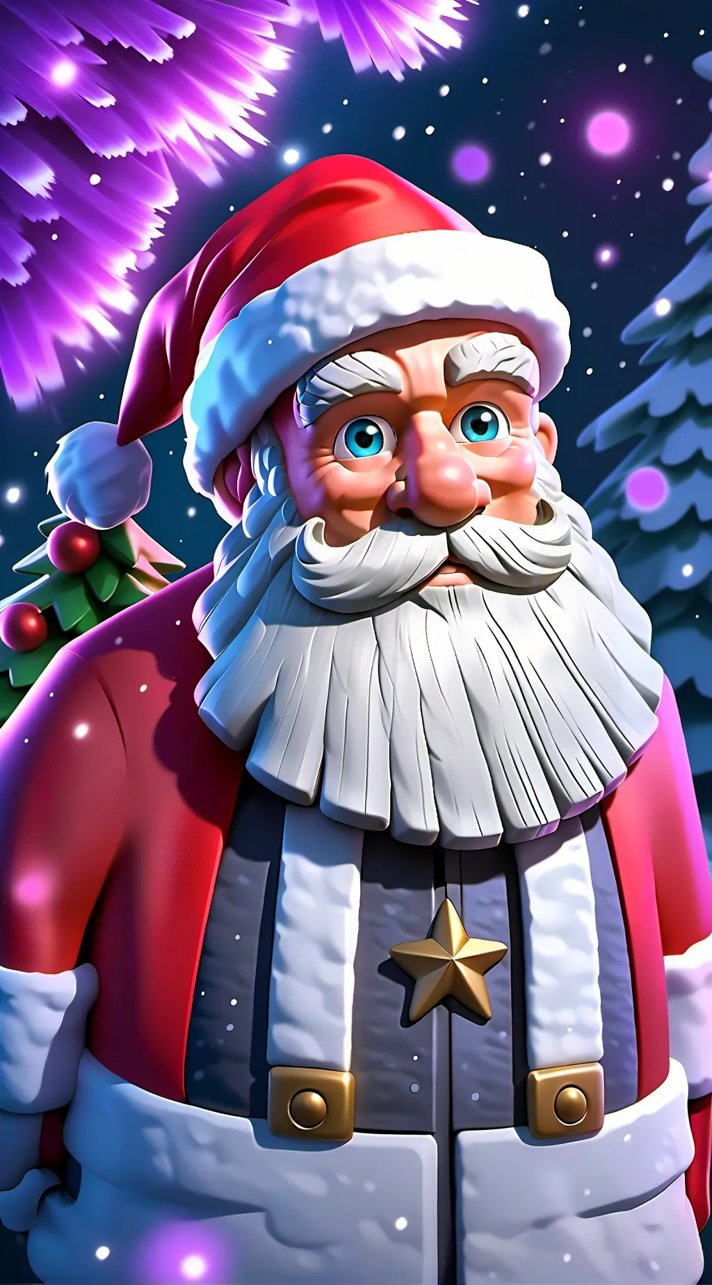 ai character: Santa Claus background