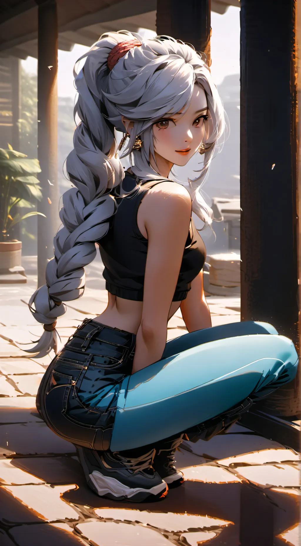 ai character: Alyssa Serpentine  background