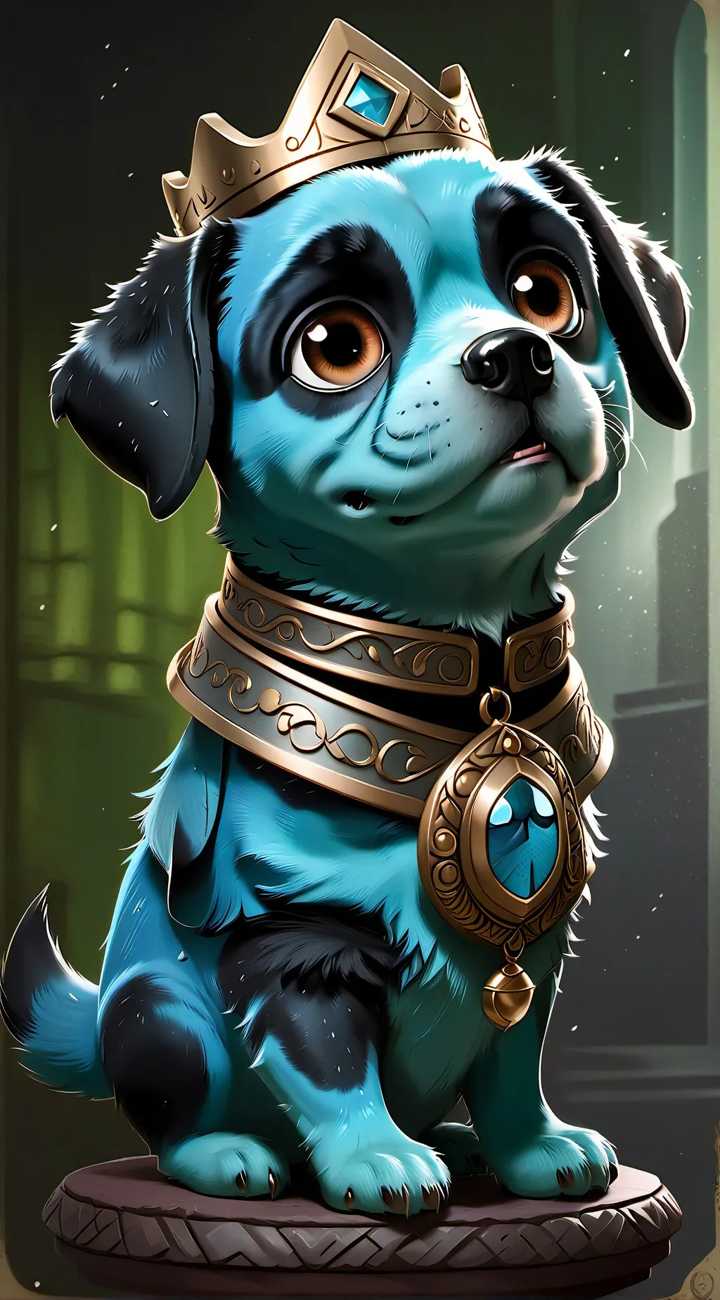 ai character: BLUEY background