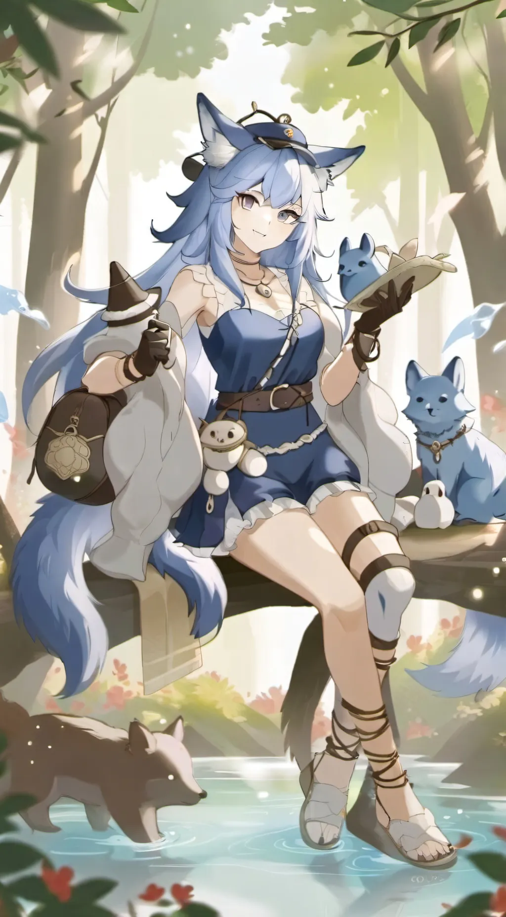 ai character: furry infection background
