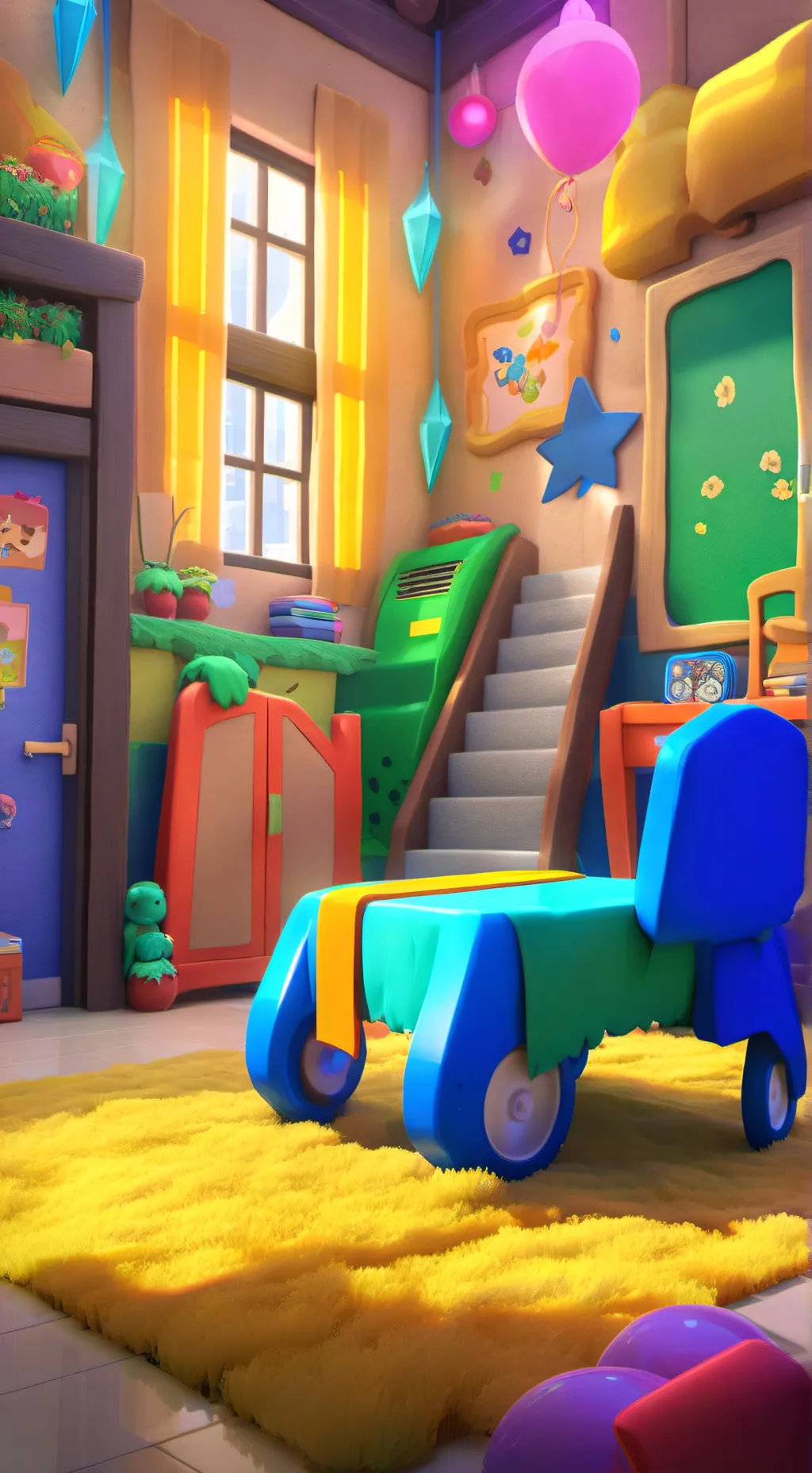 ai character: sprunki school background