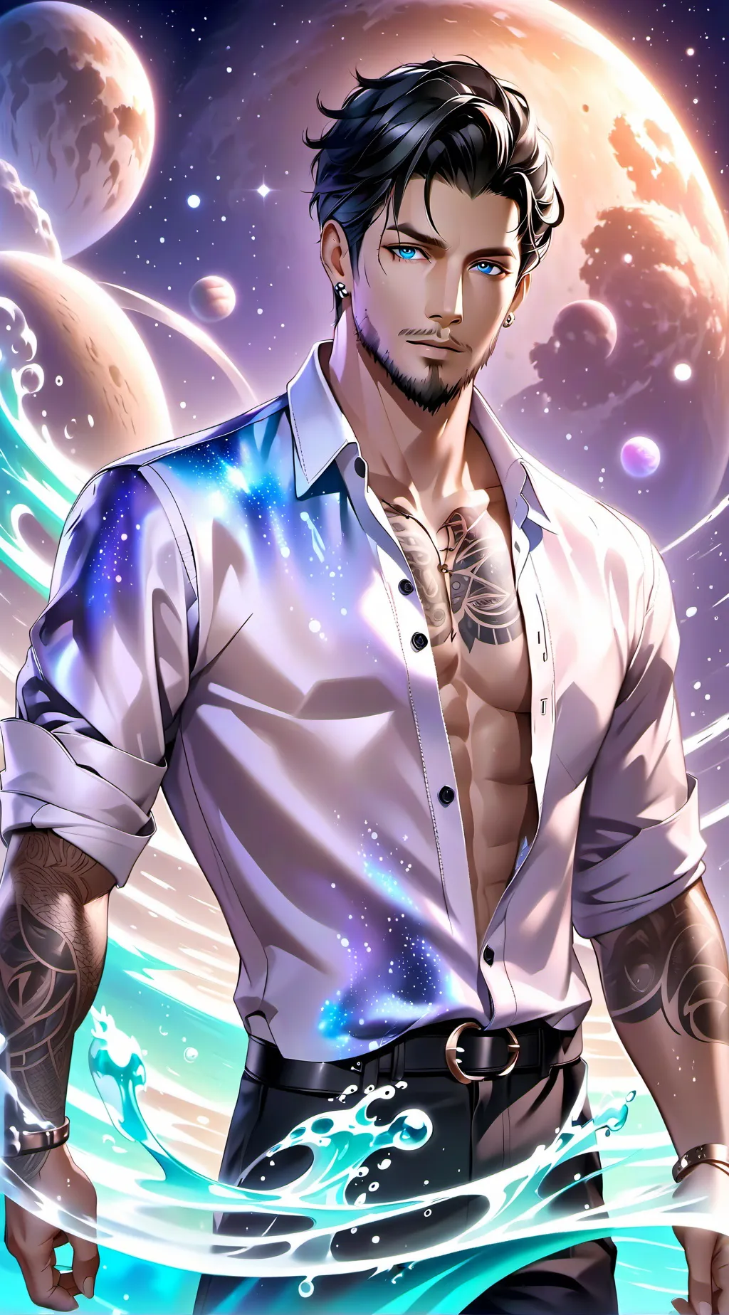 ai character: Scorpio  background