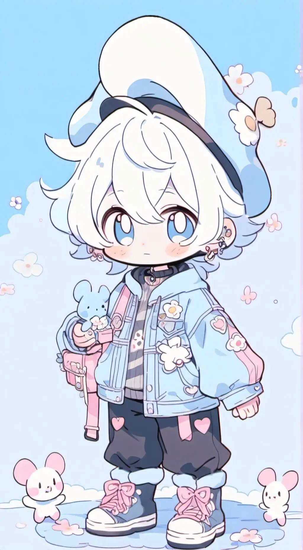 ai character: vanity Smurf  background