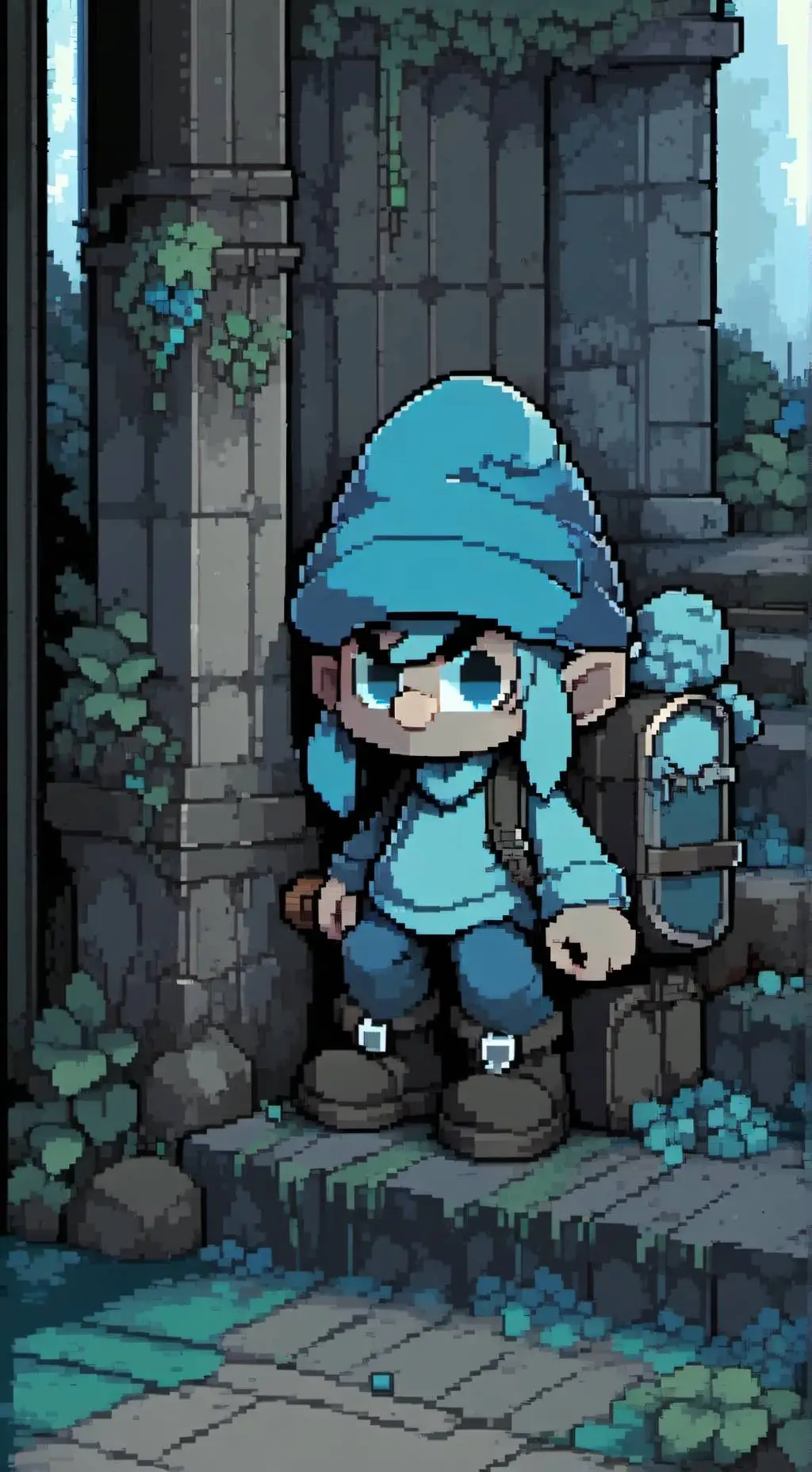 ai character: Brainy Smurf  background