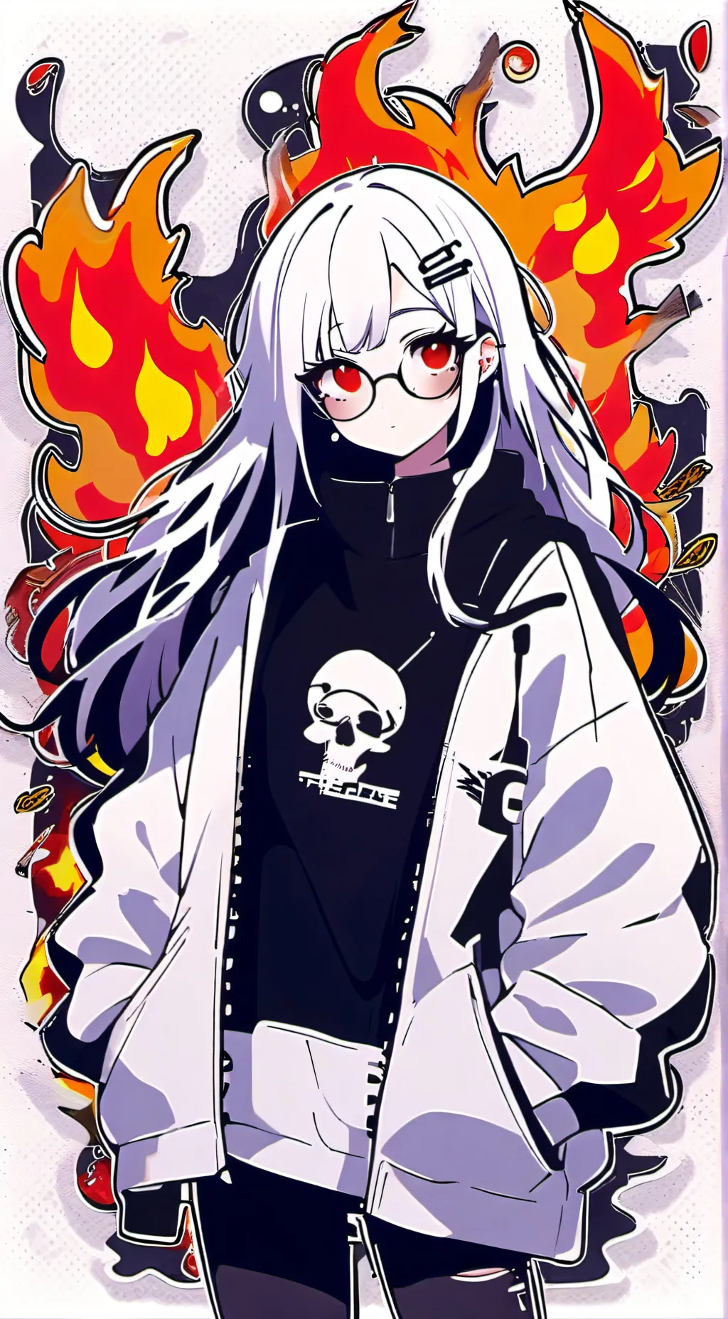 ai character: Flare background