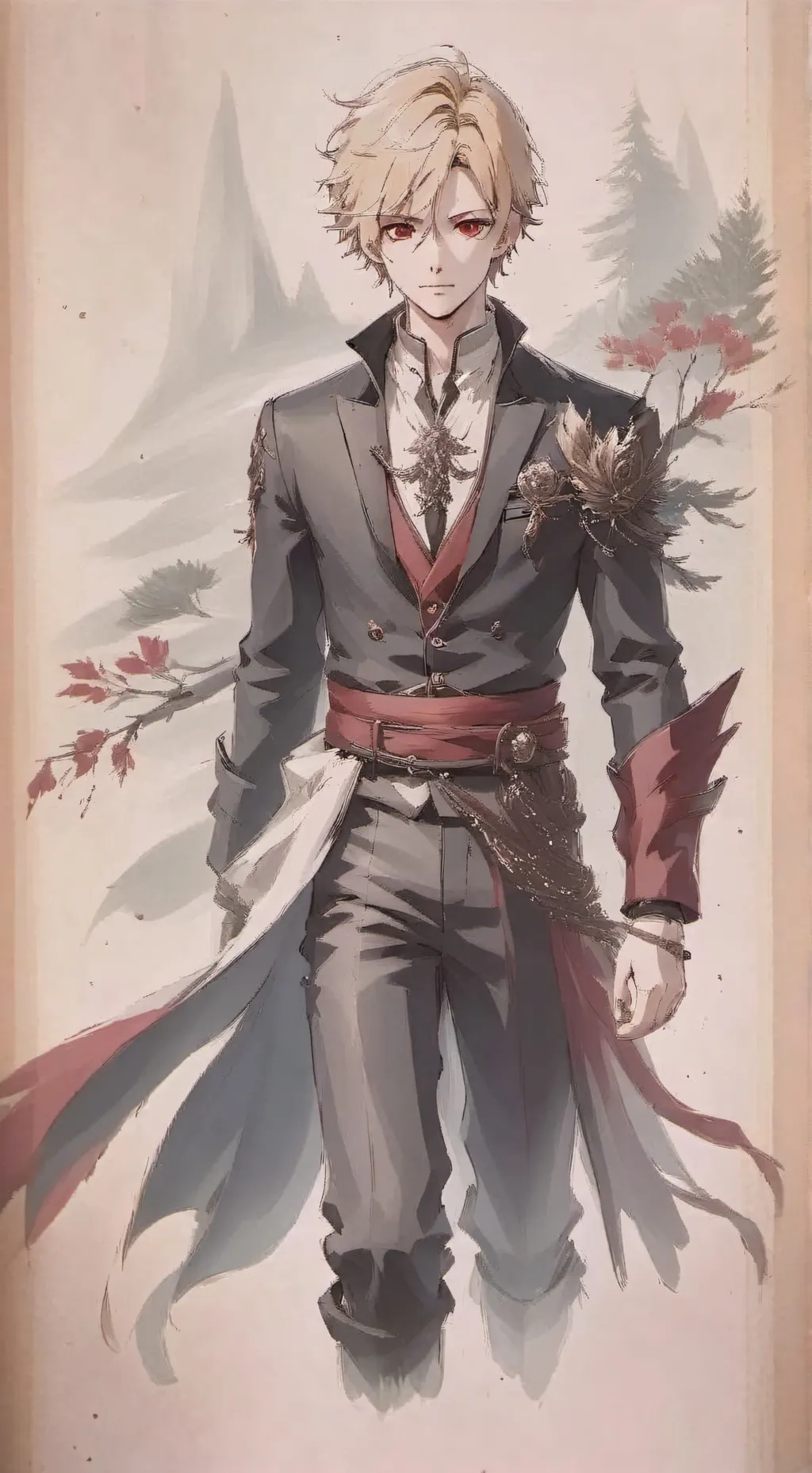 ai character: v Bakugo background