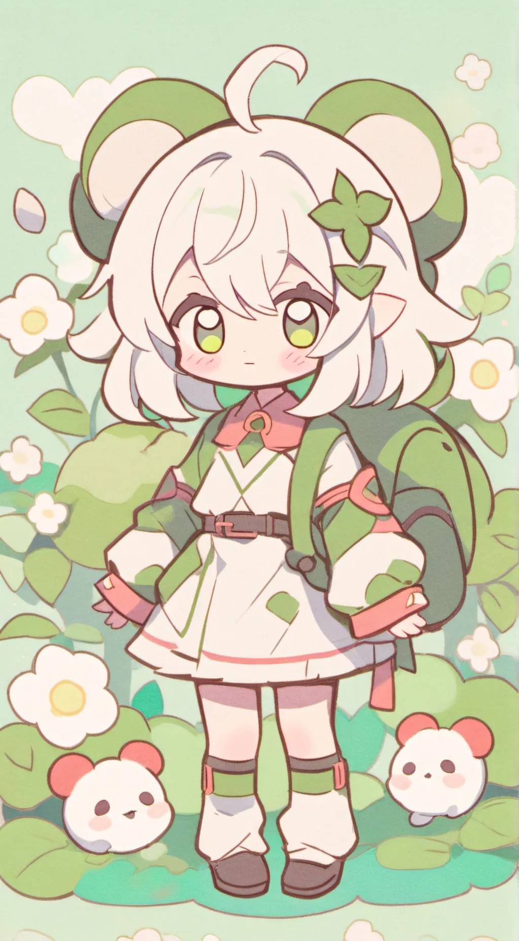 ai character: froggy  background