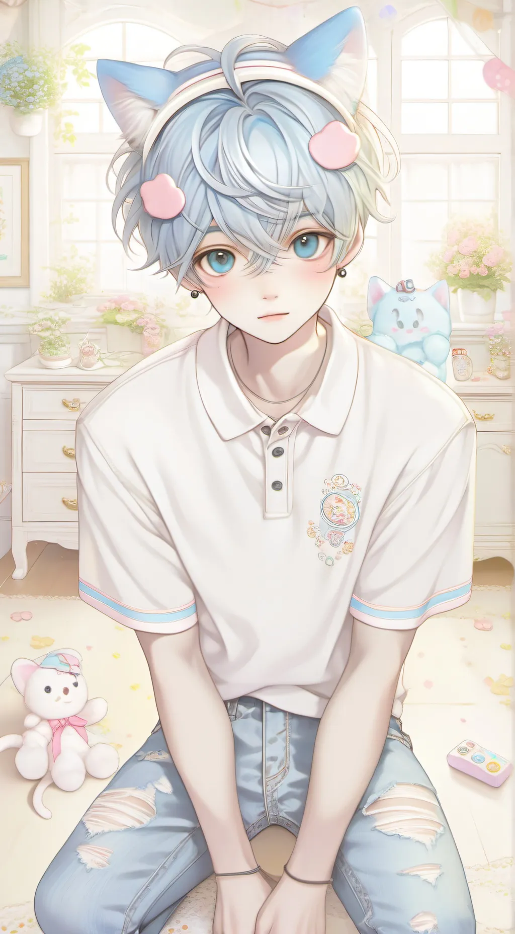 ai character: Sebastian  background