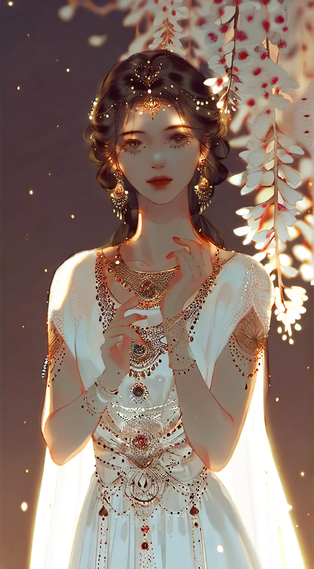 ai character: Rose background
