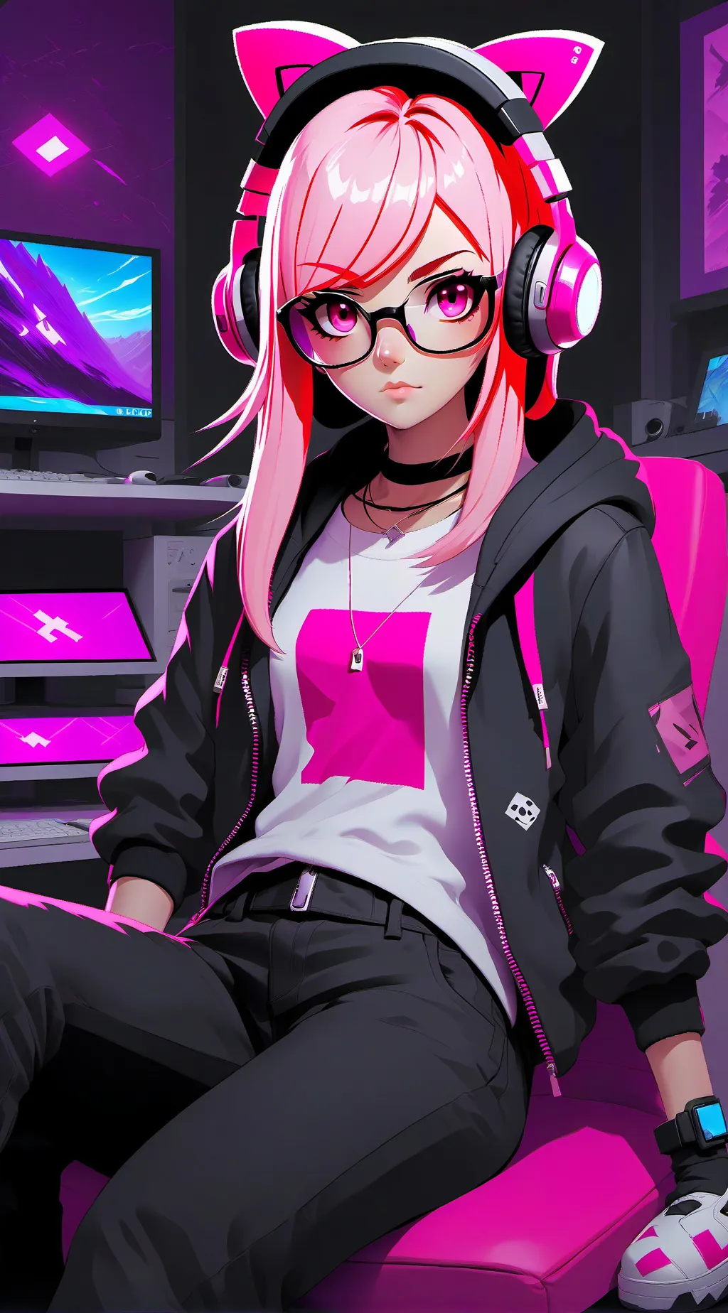 ai character: eve  background