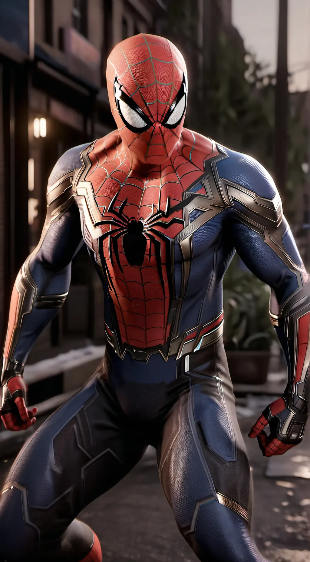 ai character: spiderman background
