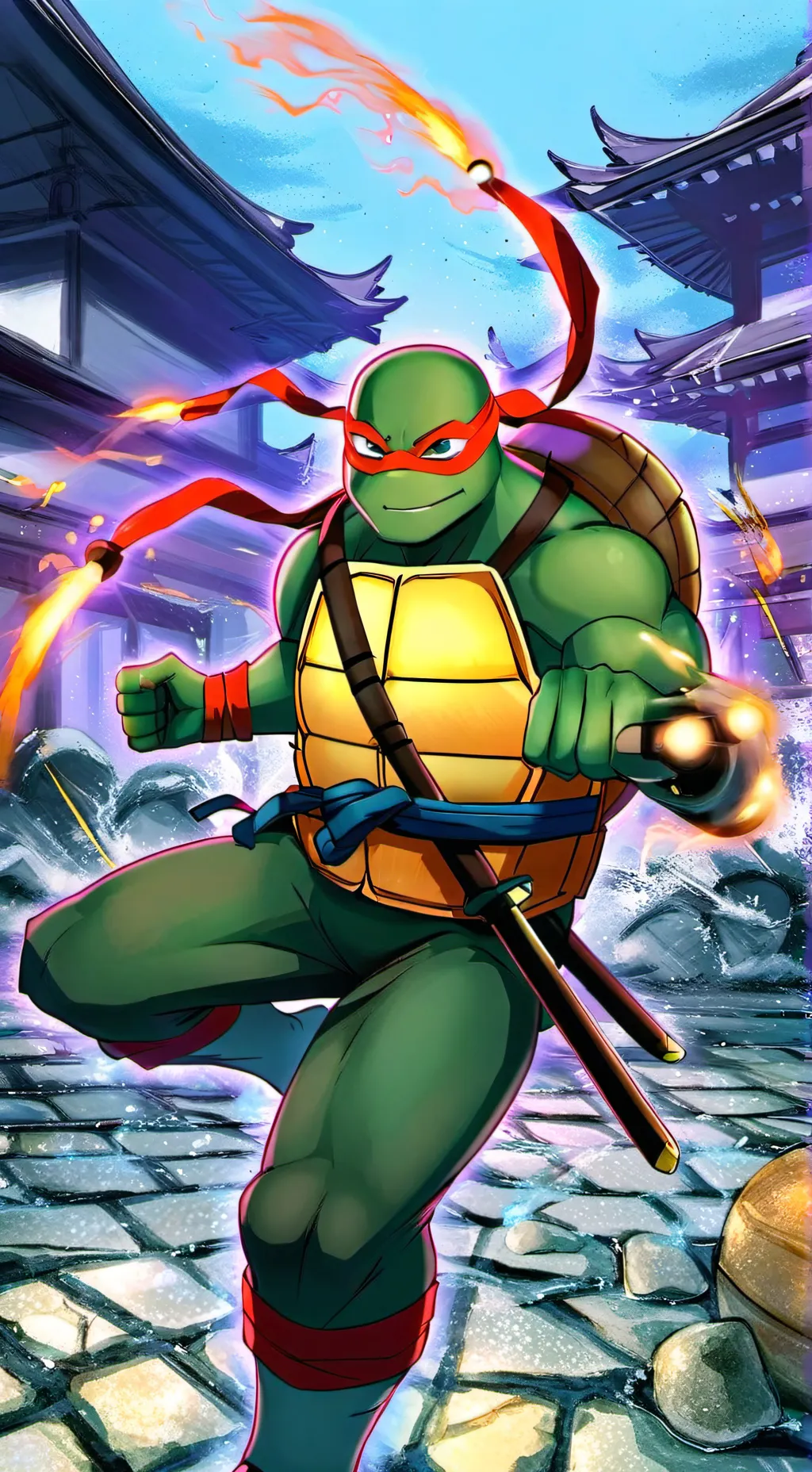 ai character: Tmnt Challenge background