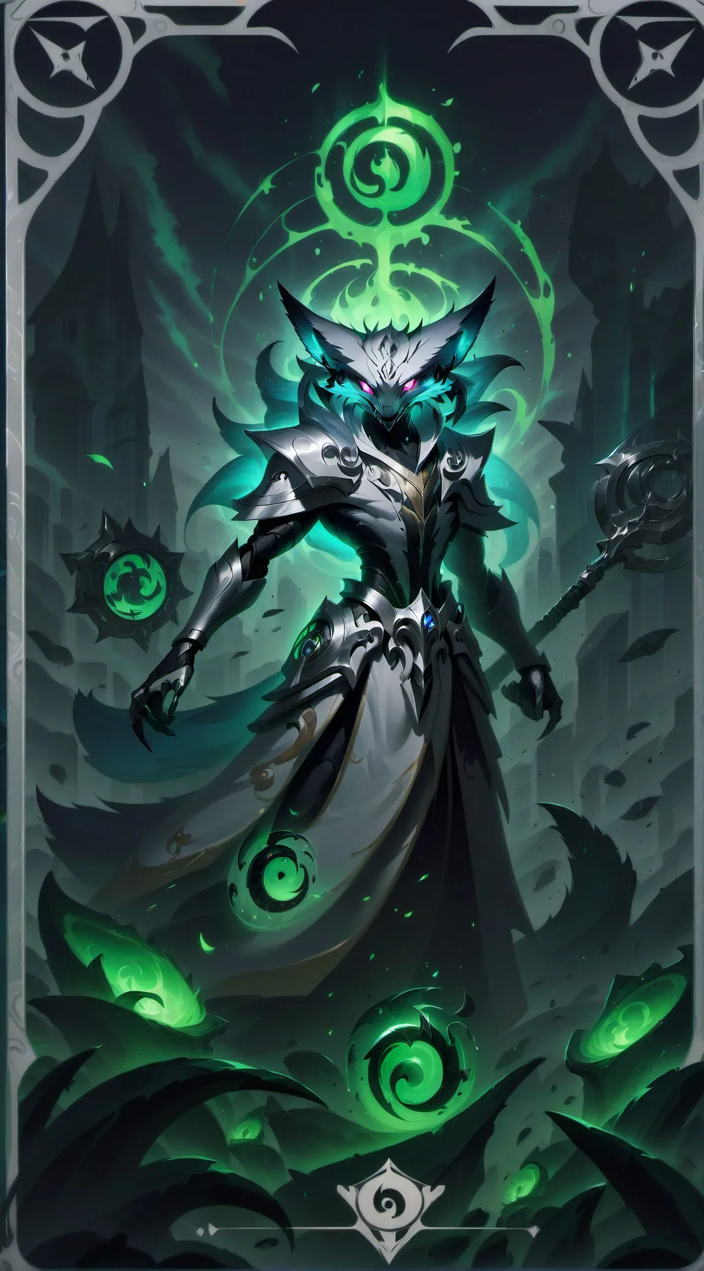 ai character: foxy background