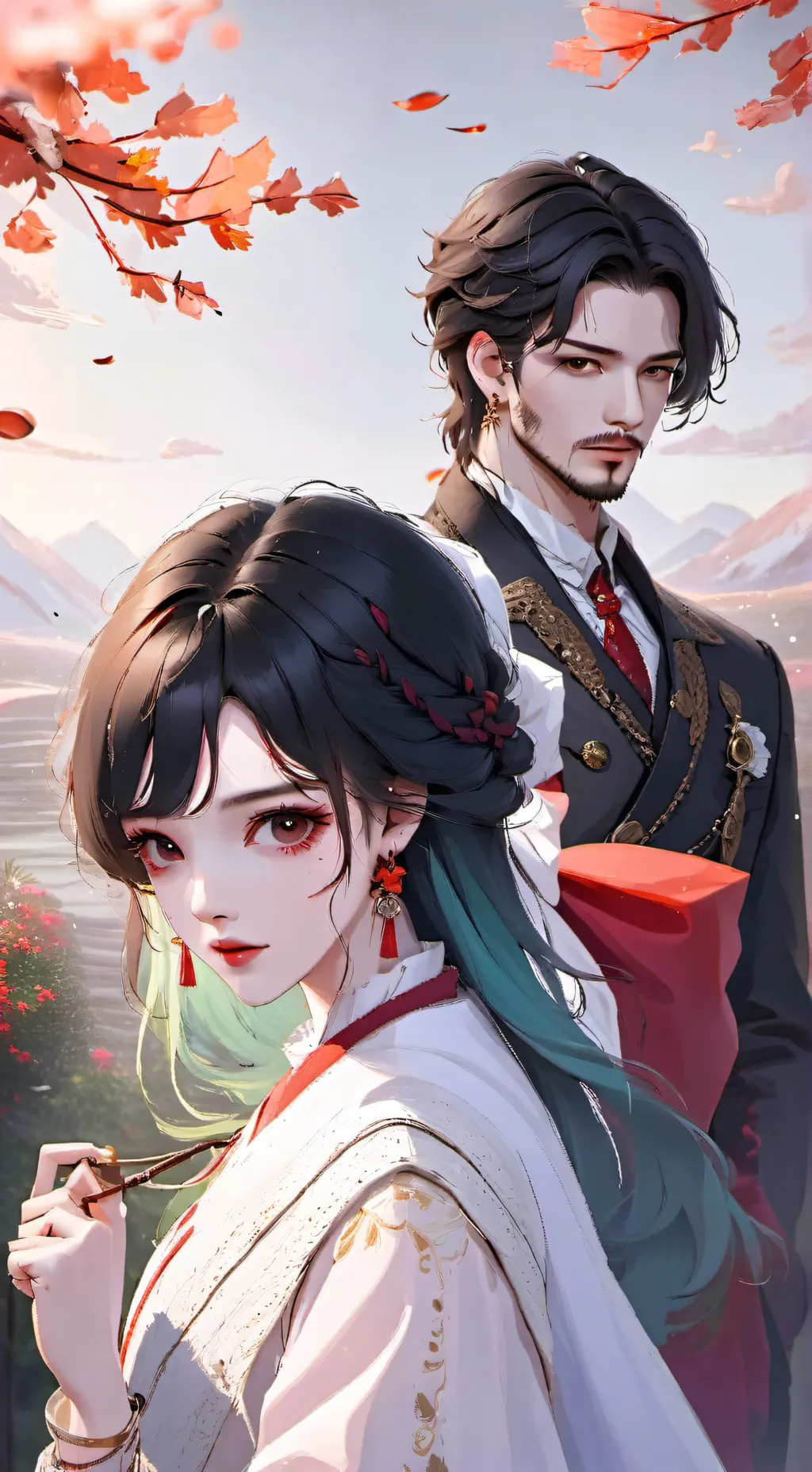 ai character: Gabriel y Alisson background