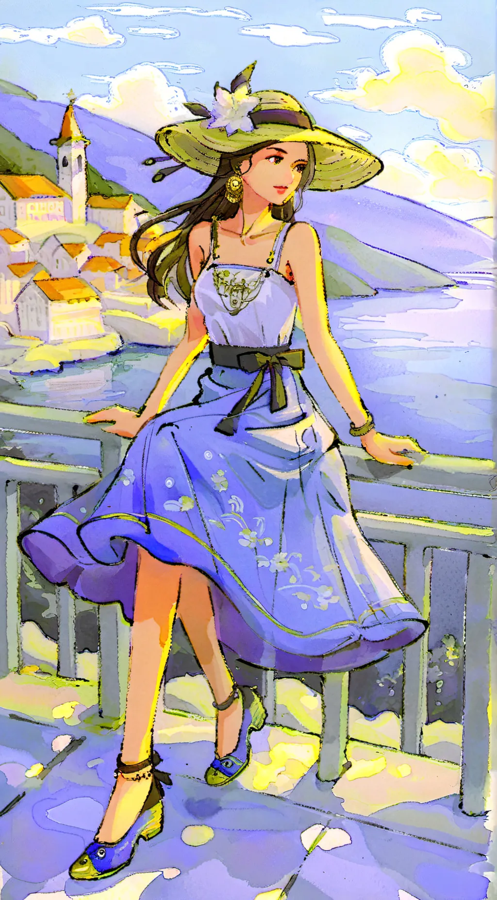 ai character: Last bit on earth background