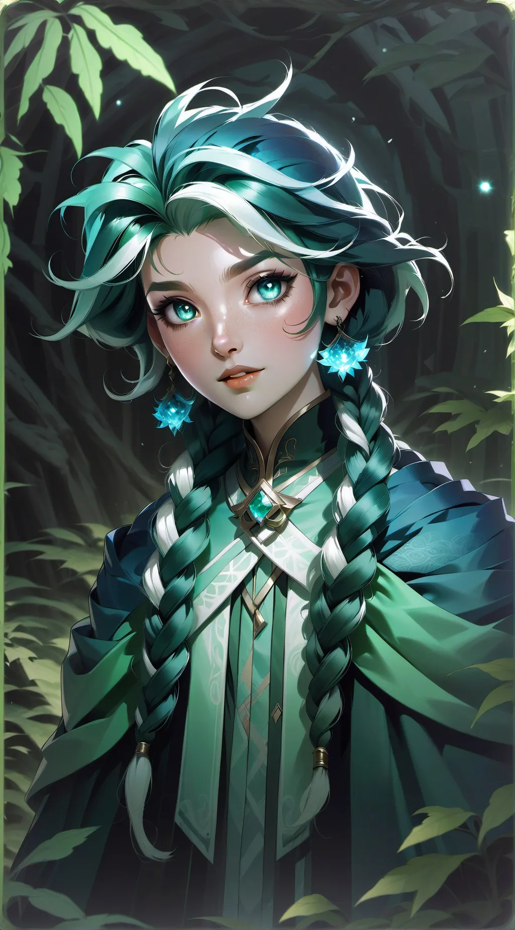 ai character: moon background