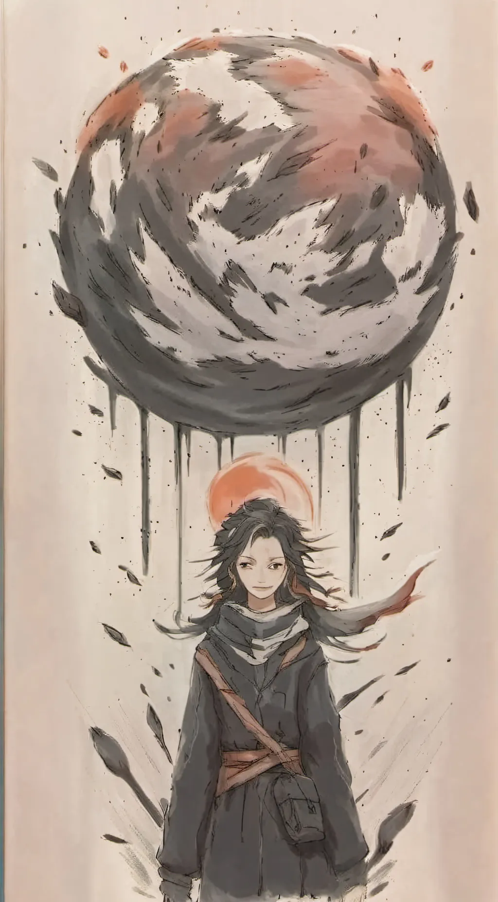 ai character: growth of giggle background