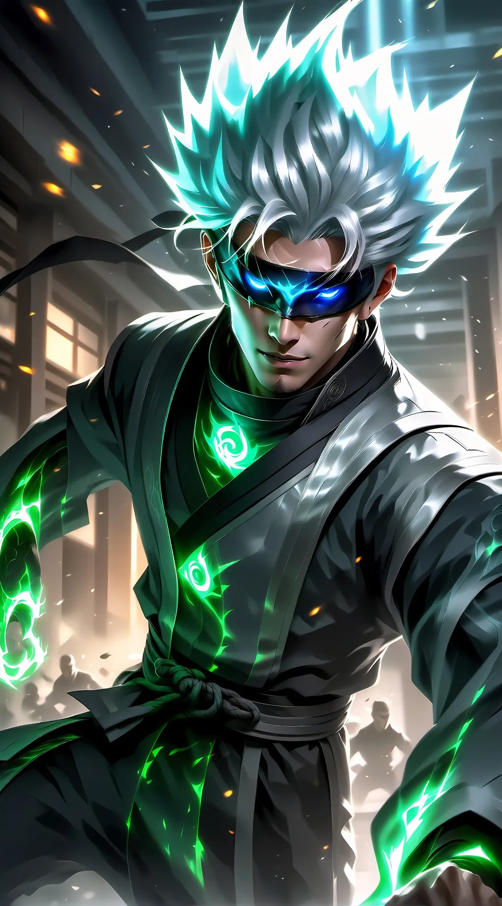 ai character: Satoru Gojo background
