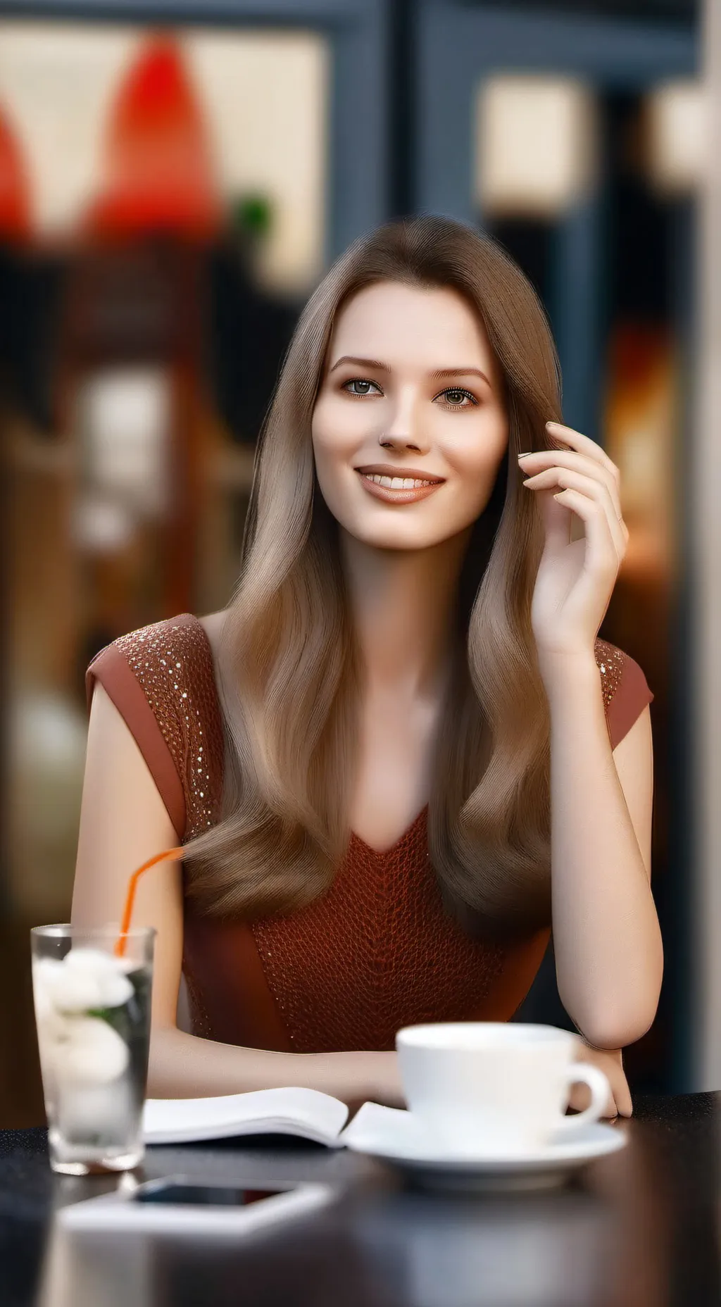 ai character: Fille background