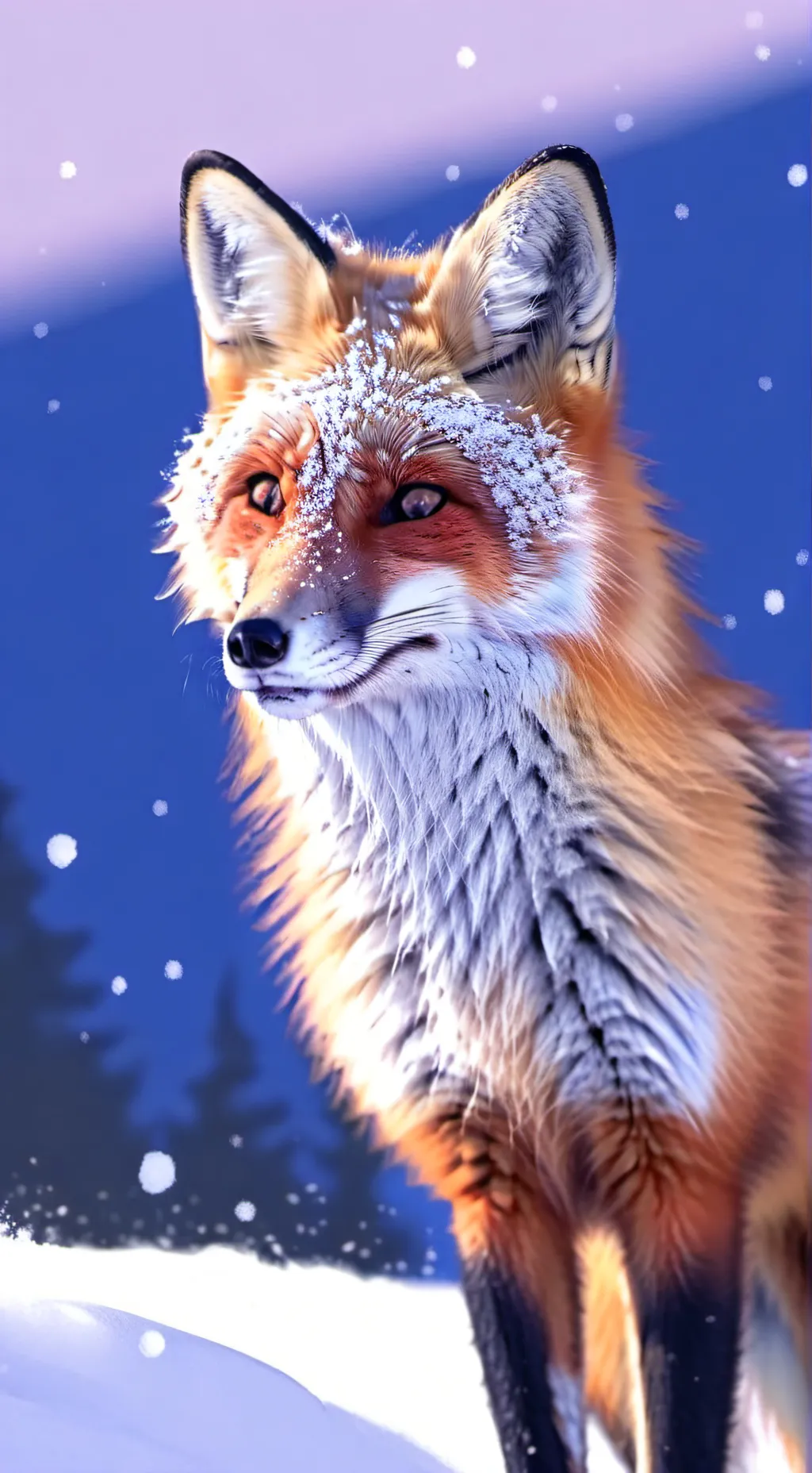 ai character: Red fox  background