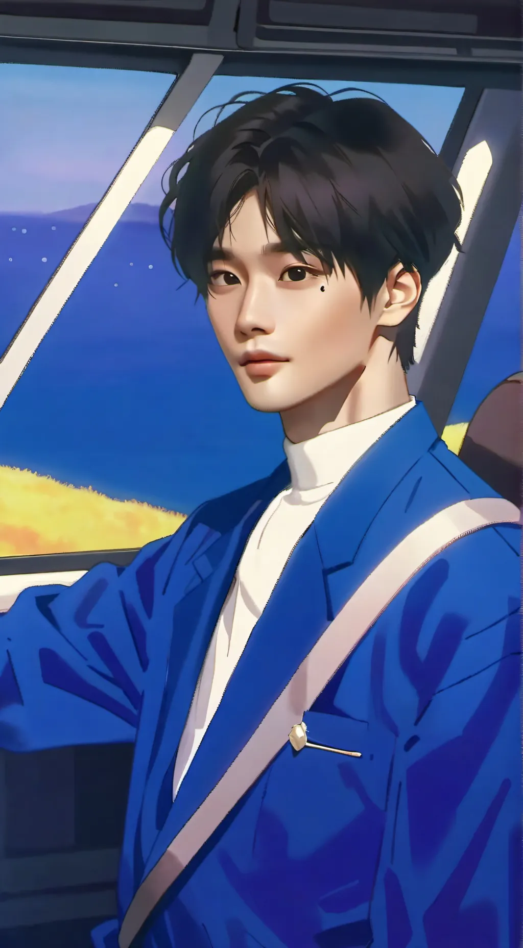 ai character: SKZ CONCERT background