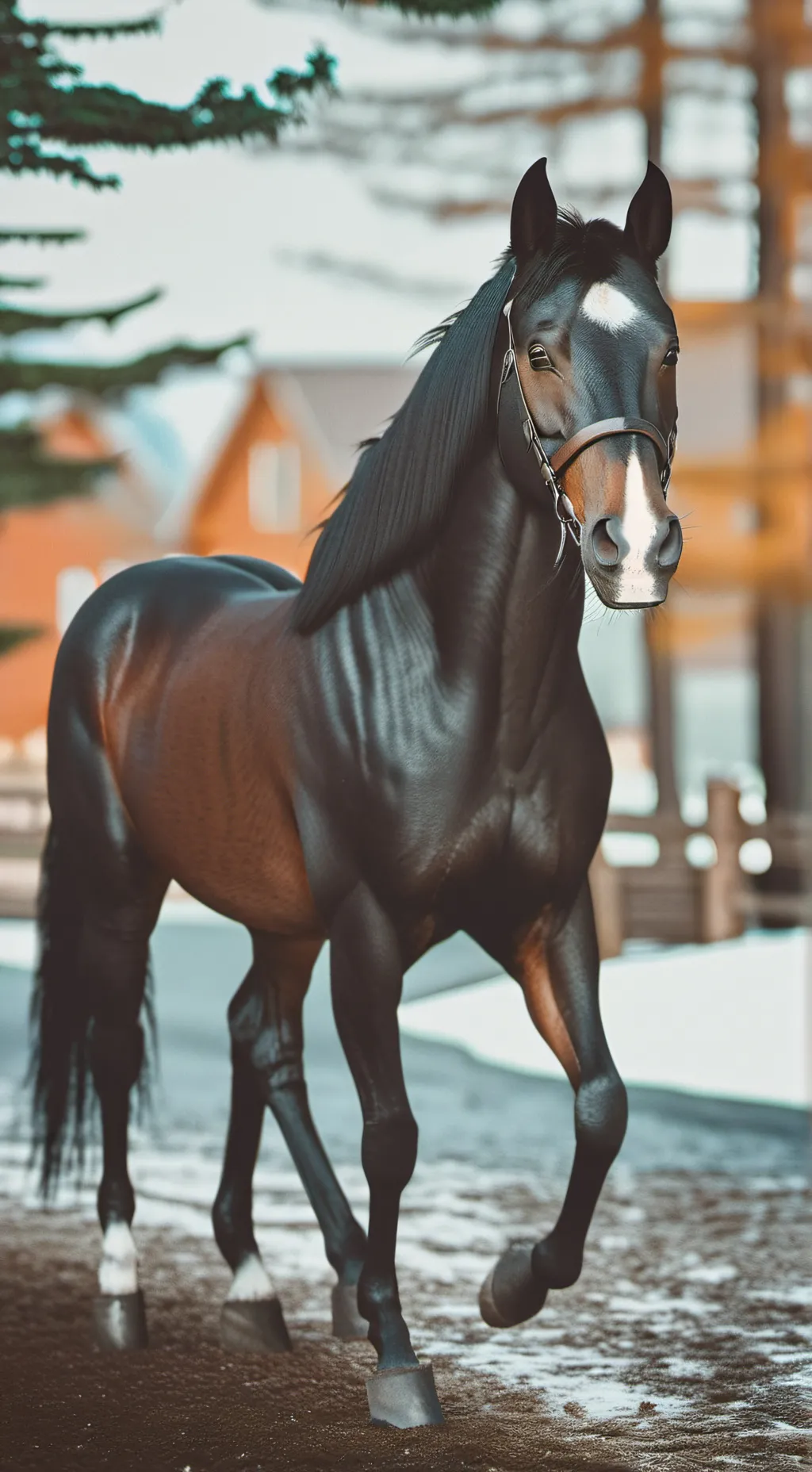 ai character: TDI horse riding! background