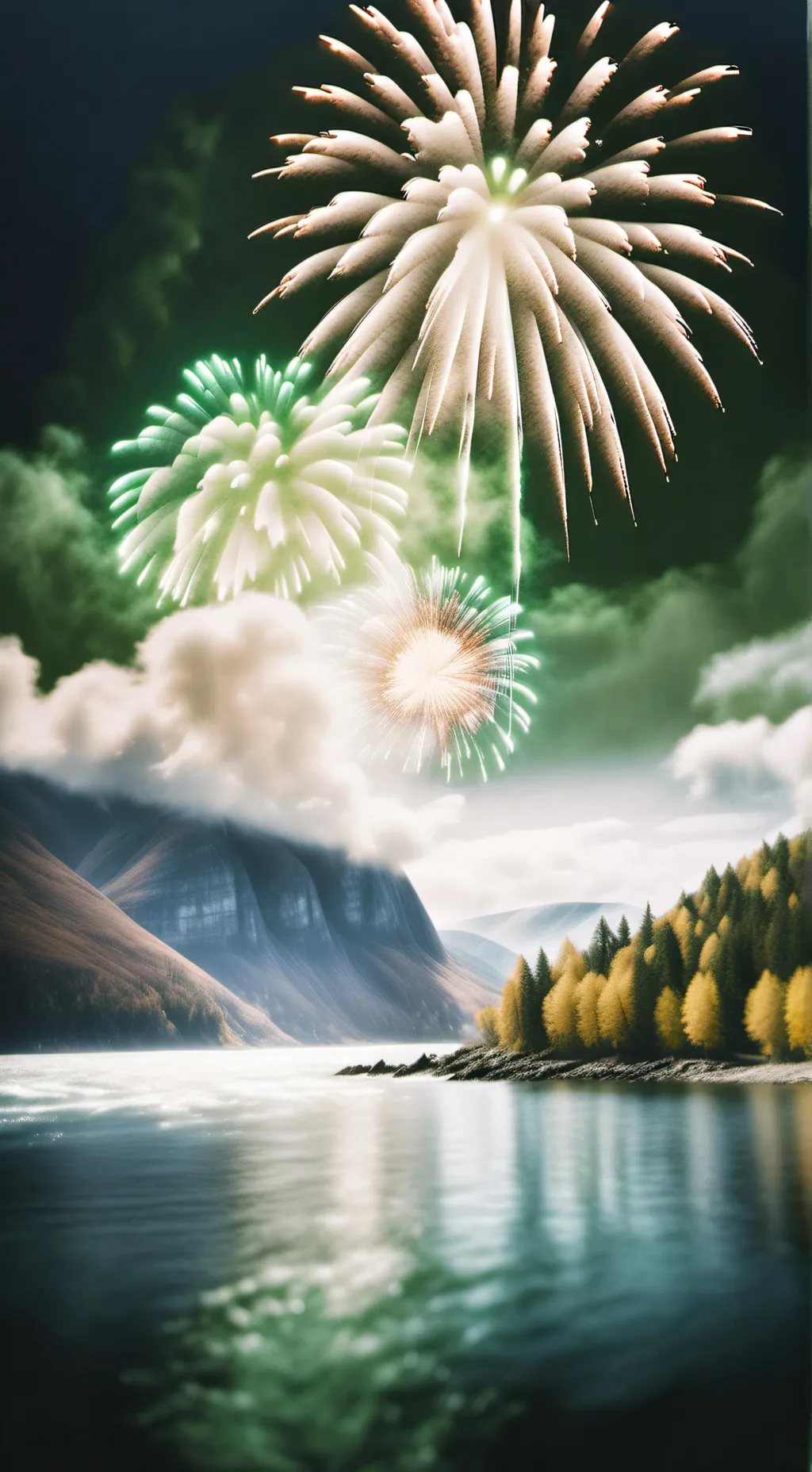 ai character: MHA New years eve background