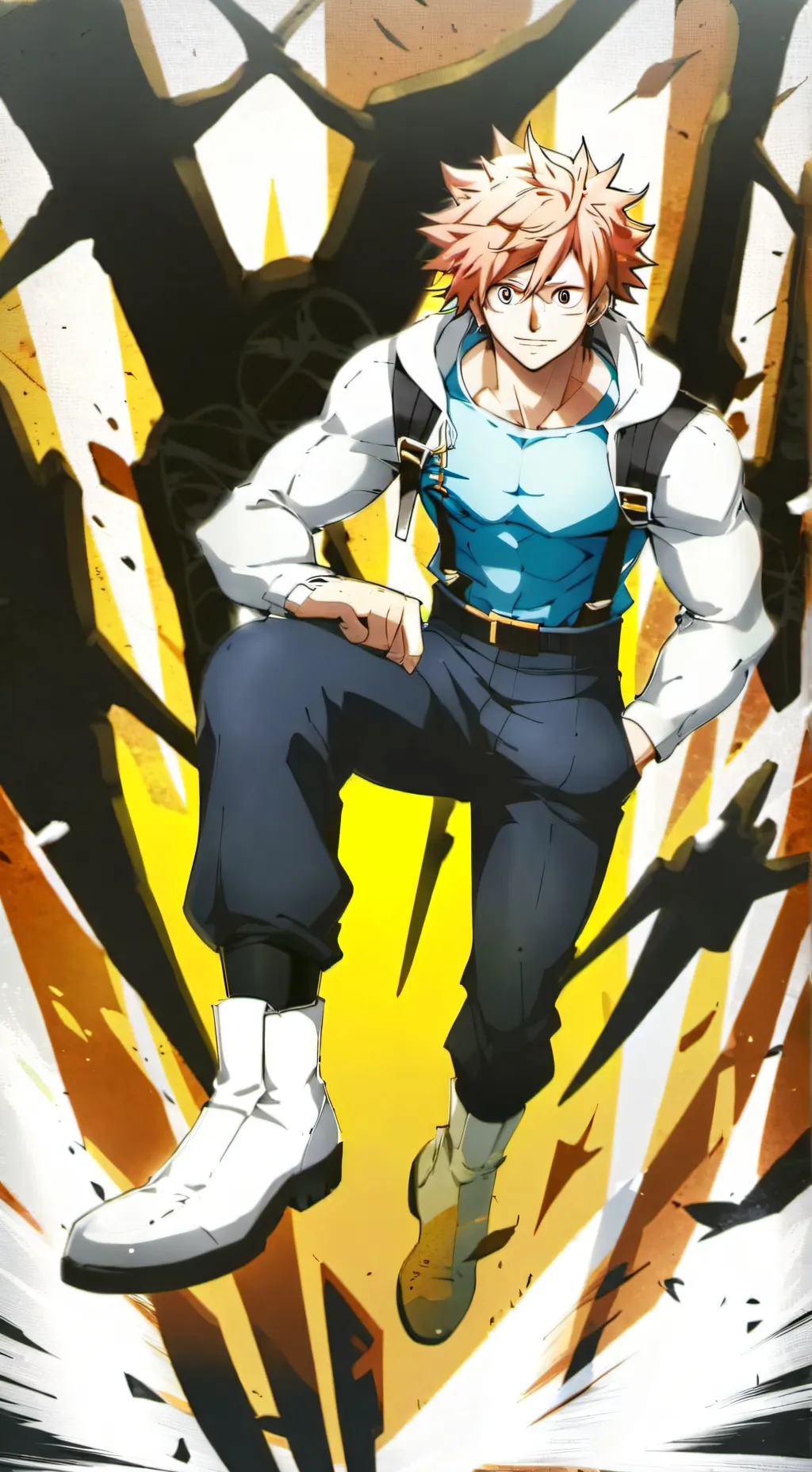 ai character: MHA sleepover background