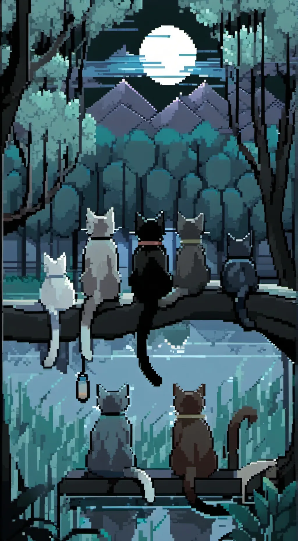 ai character: sprunki cats!?! :3 background