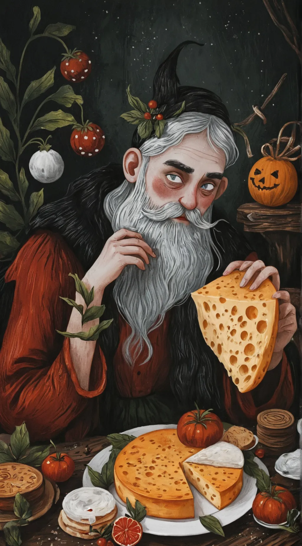 ai character: Cheese stealer background