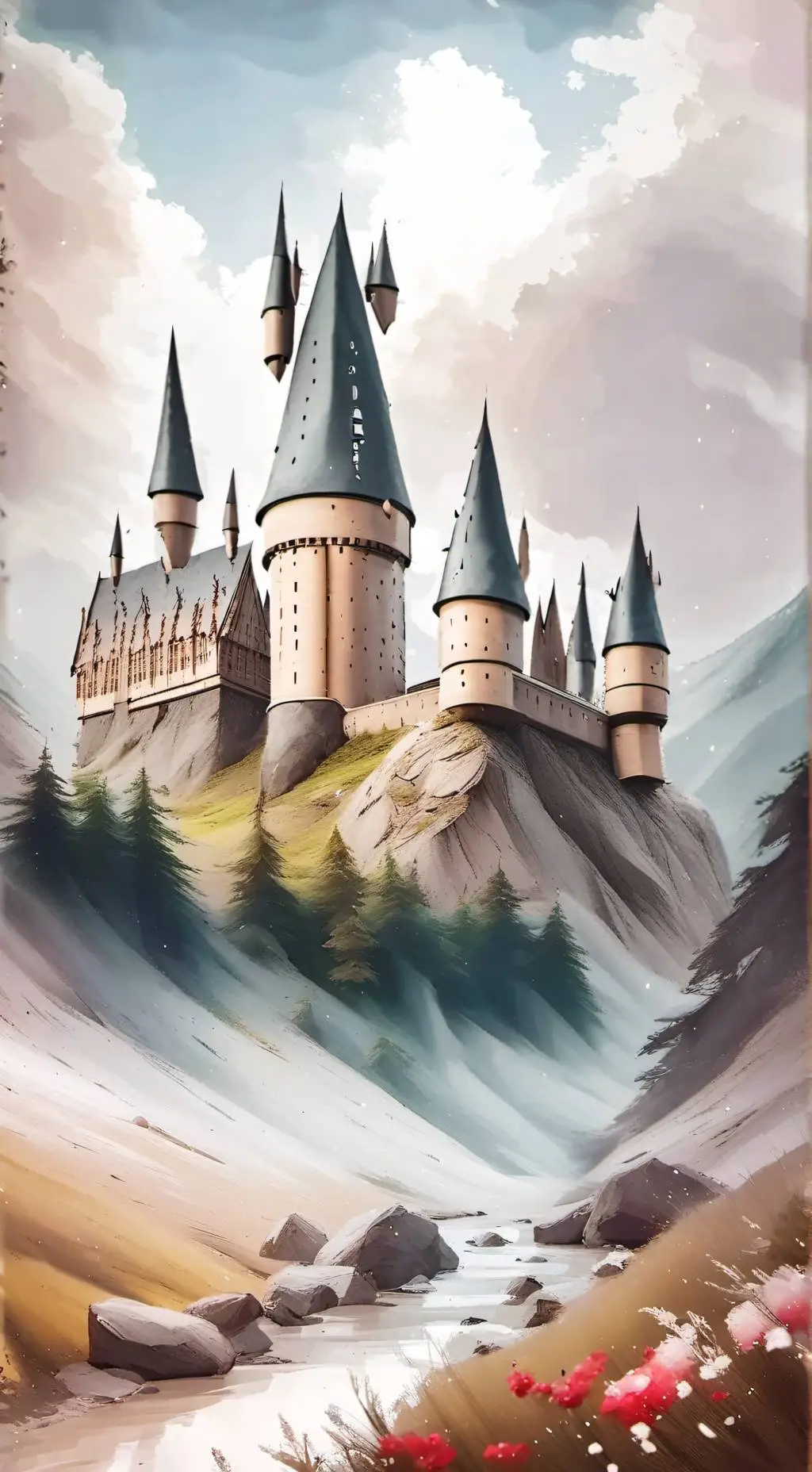 ai character: Hogwarts DH pt. 1 background