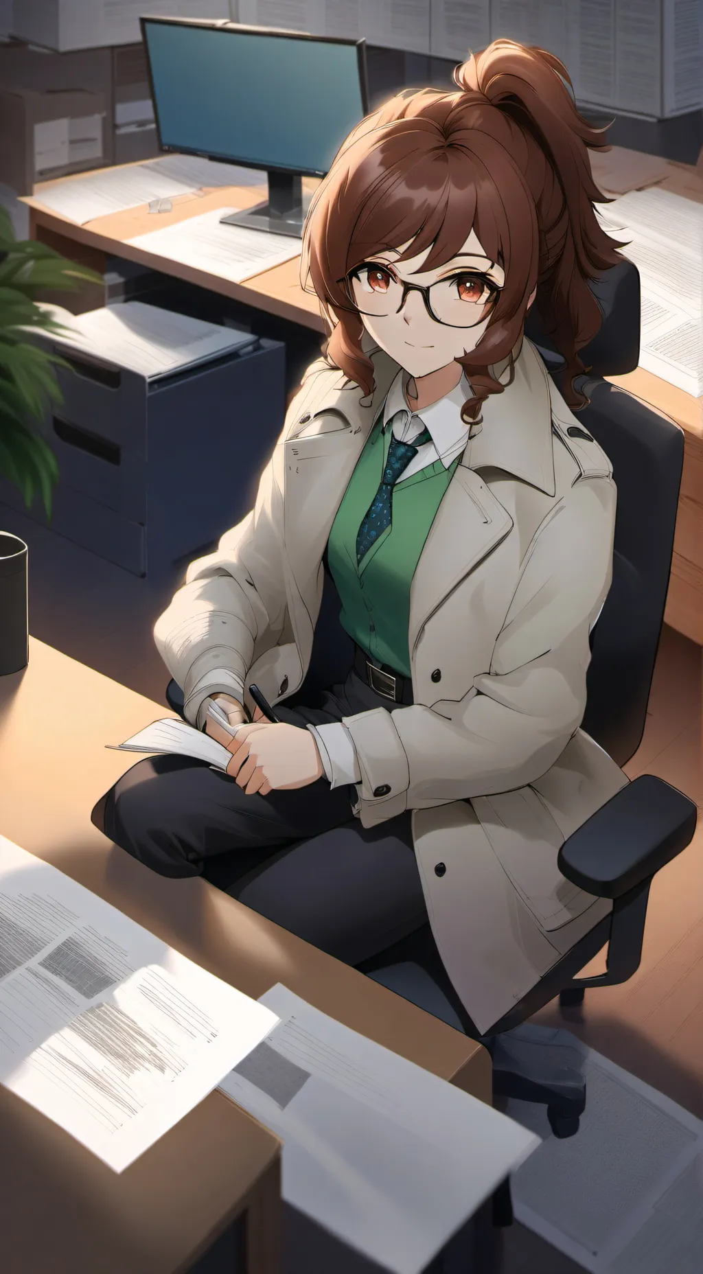 ai character: Enisa Mathilda  background