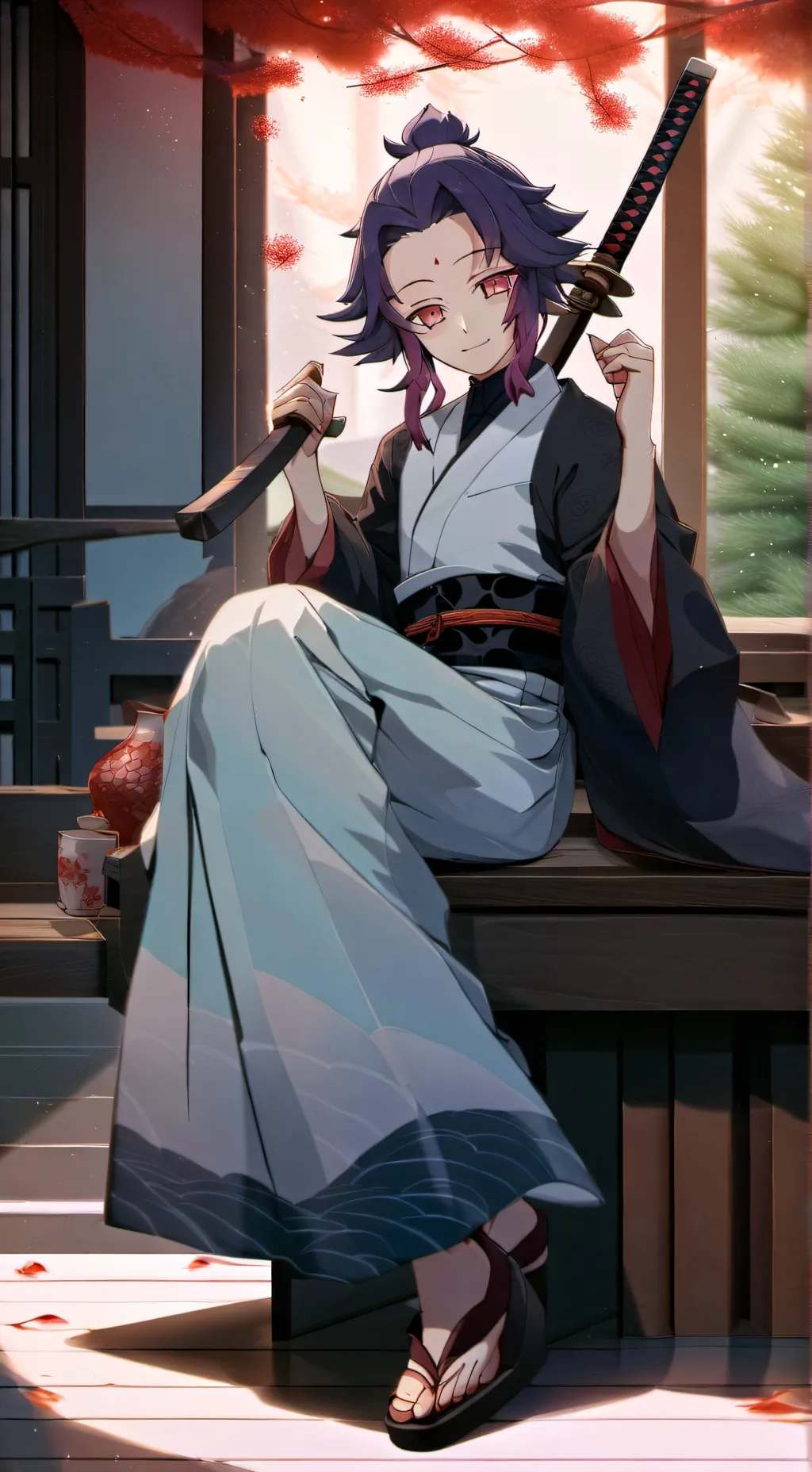 ai character: Shinobu kocho background