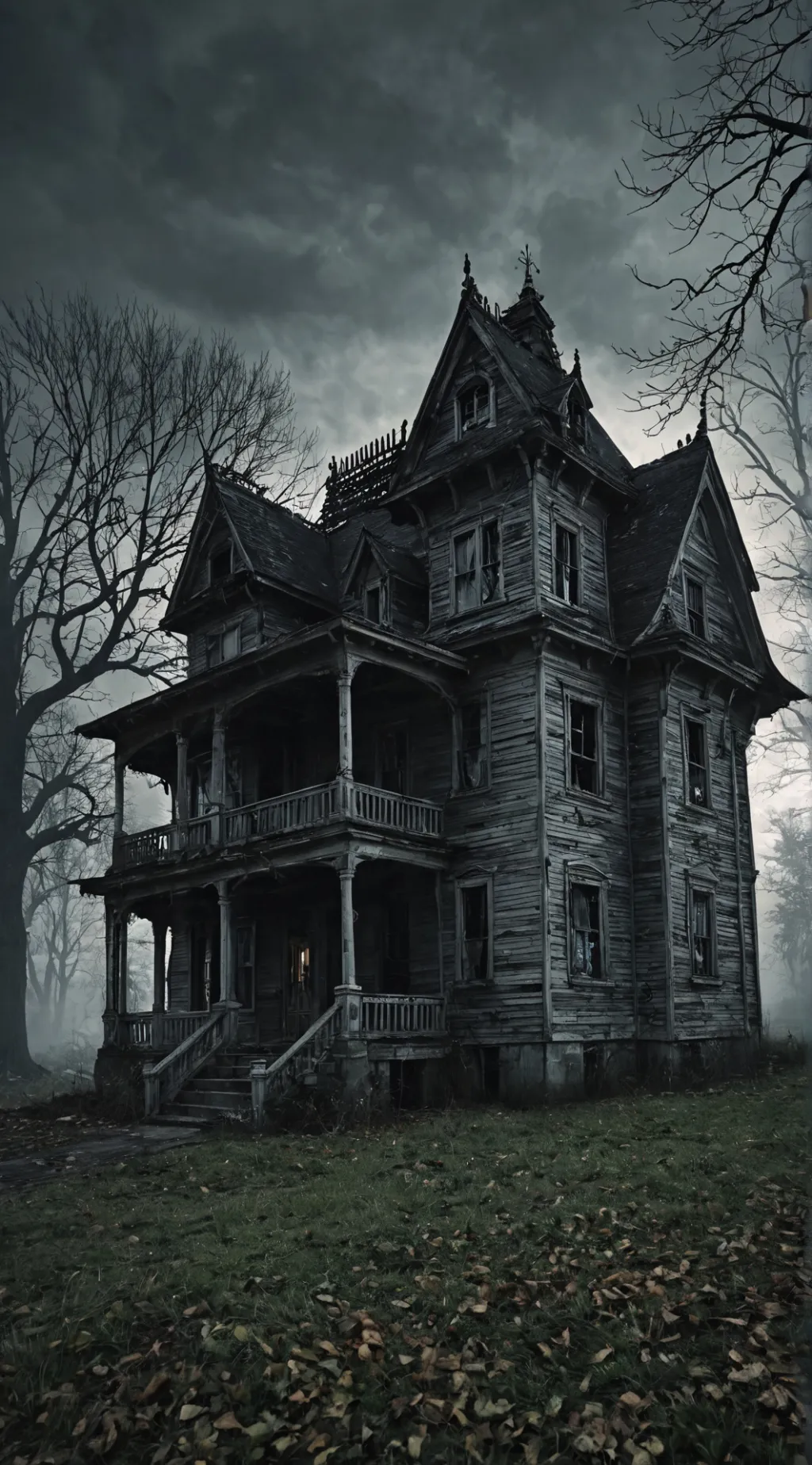 ai character: MHA HAUNTED HOUSE background