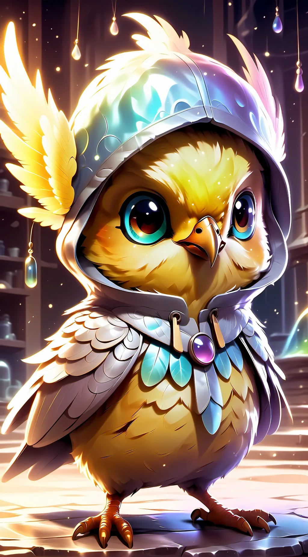 ai character: yellow background