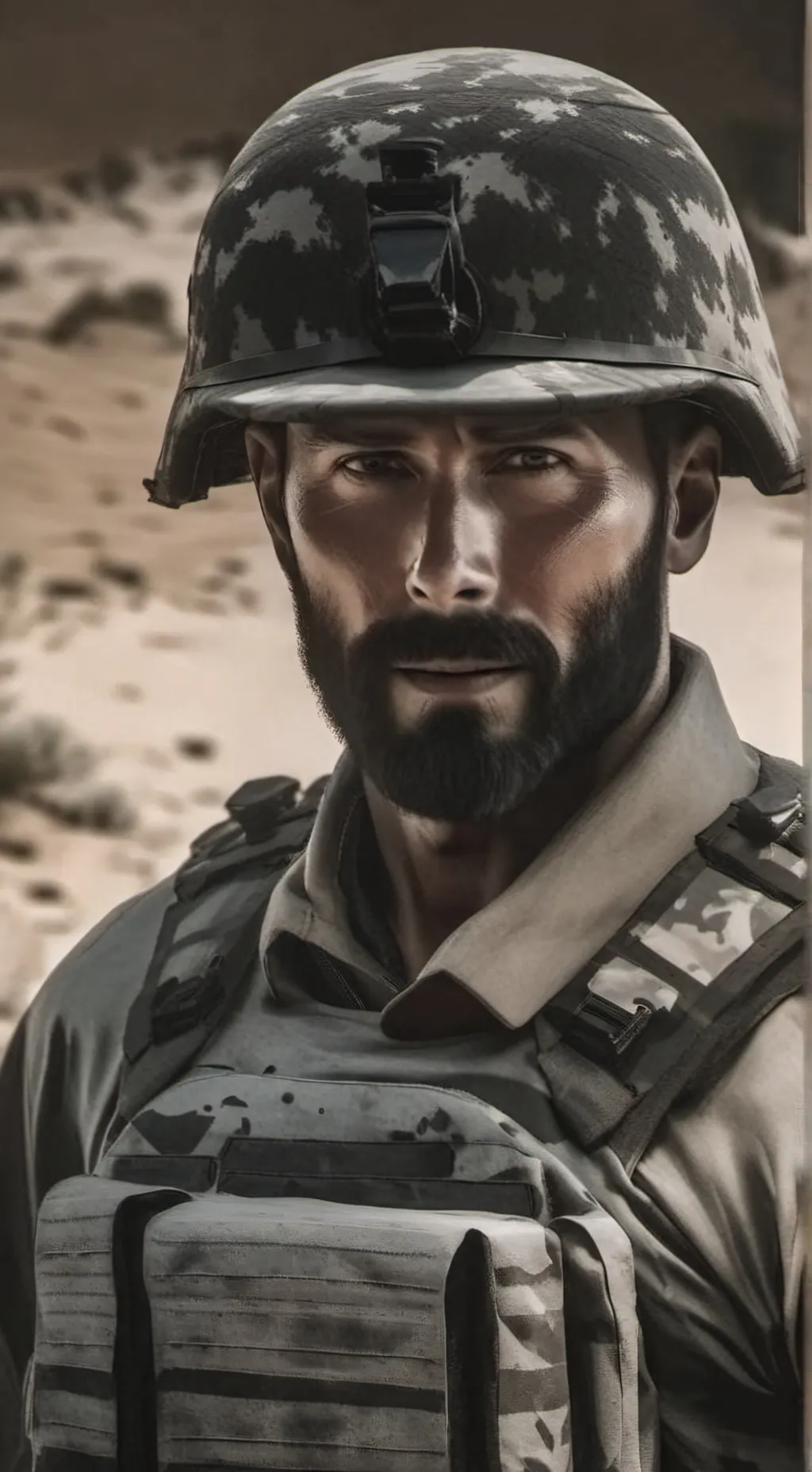 ai character: Captain GigaChad  background